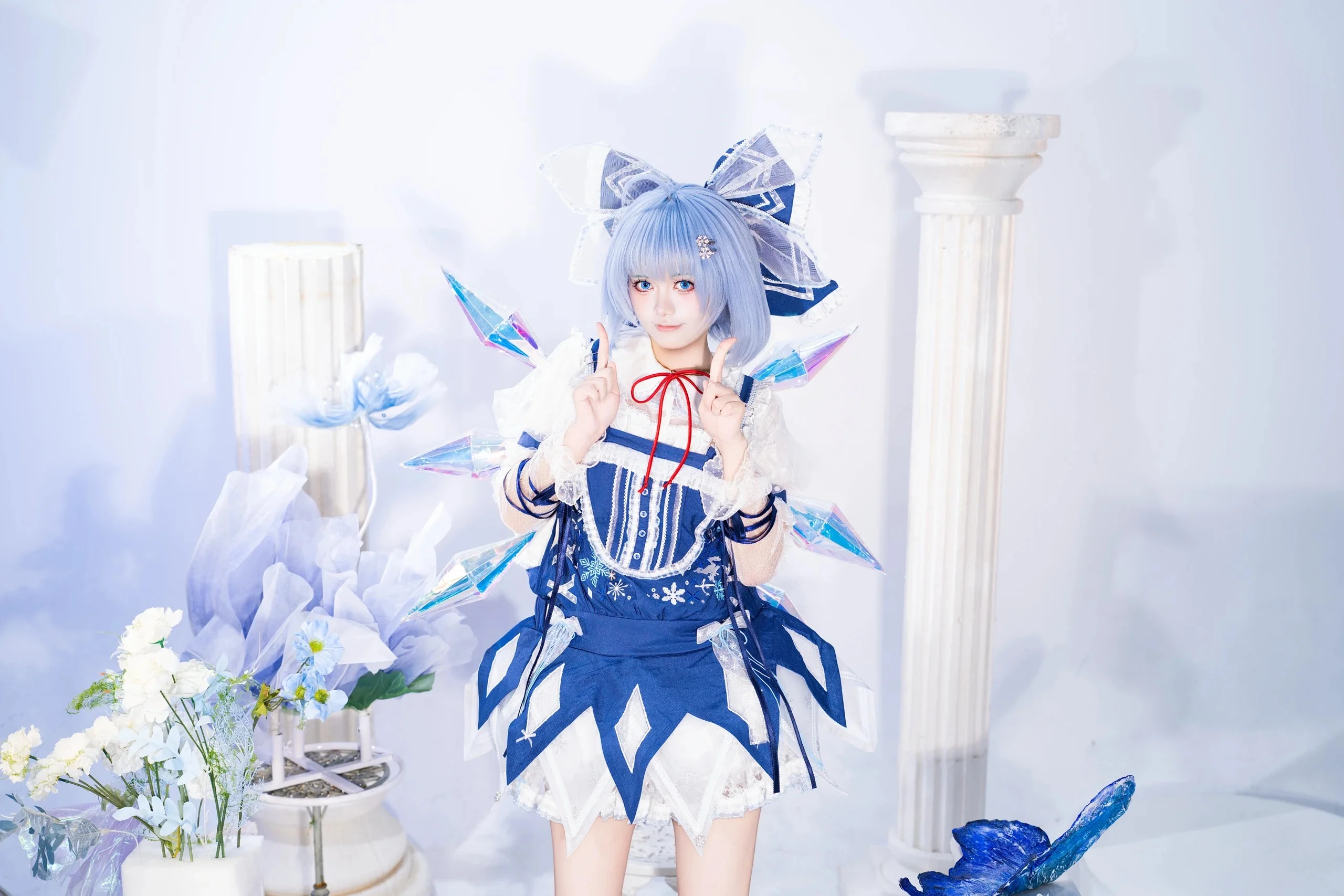 【琪露诺cos】东方project里的冰之妖精，冷色调造型出片分享 - 第 3 张
