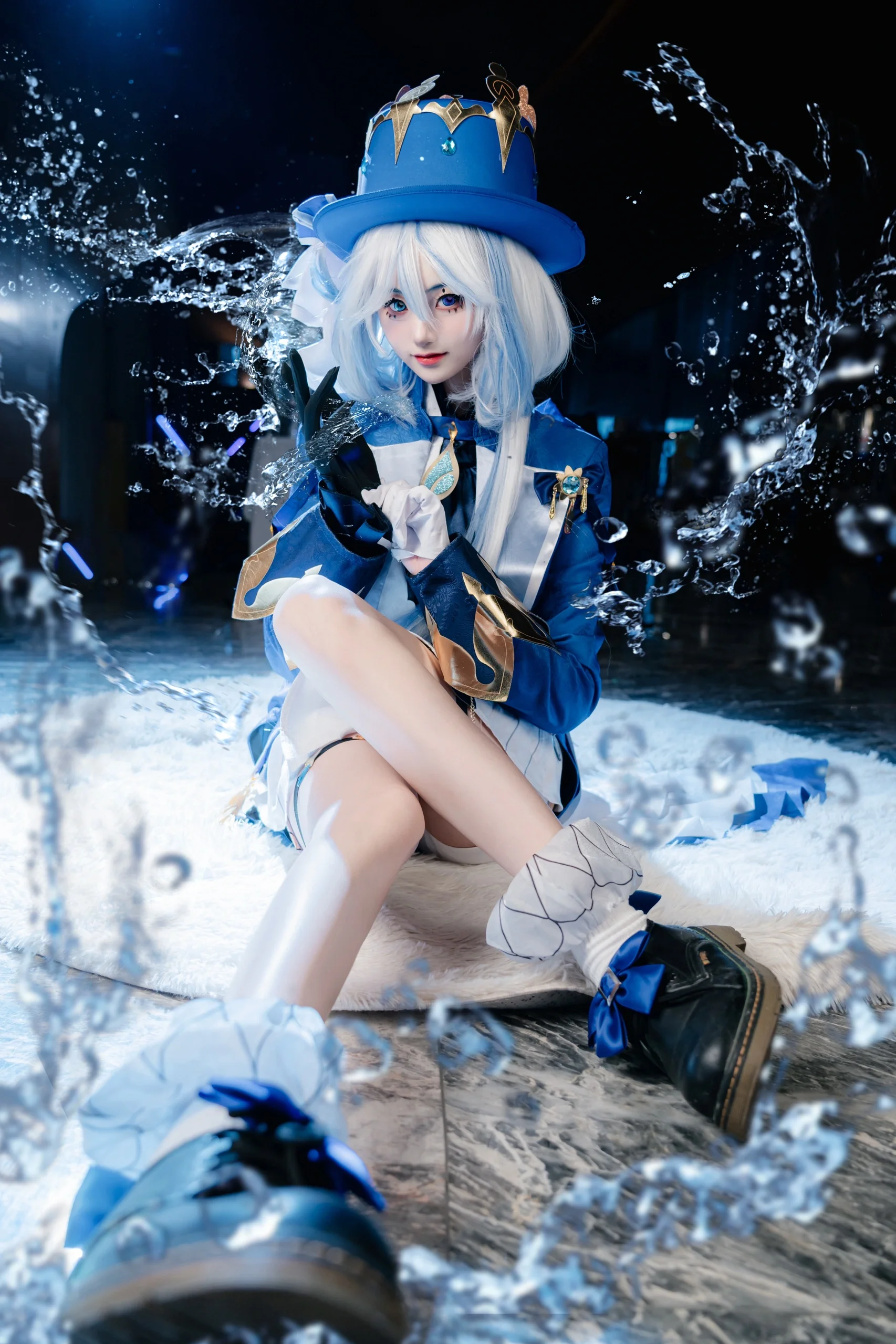 【芙宁娜cos】原神水神降临，镜头下的凡人之躯比肩神明