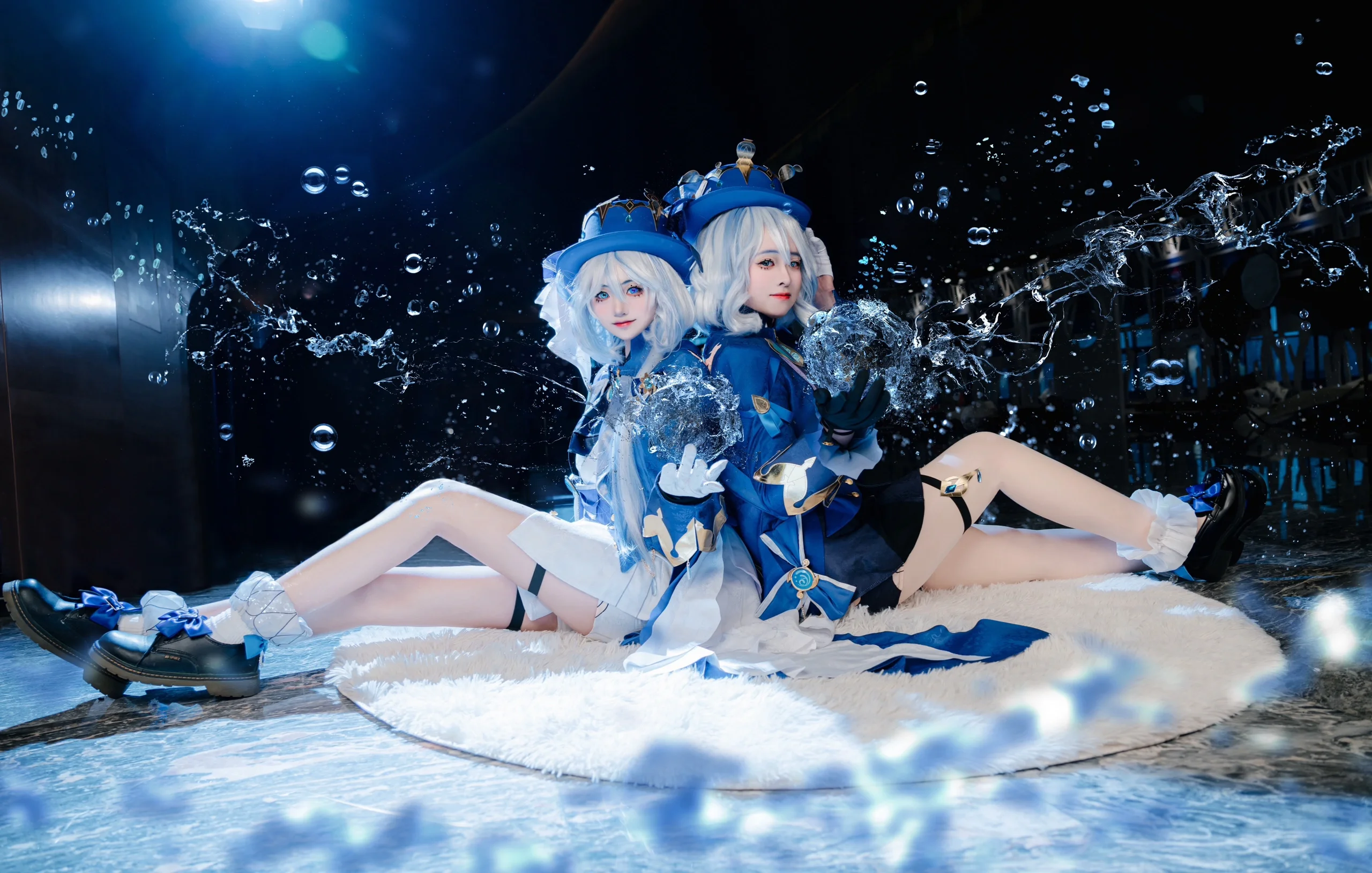 【芙宁娜cos】原神水神降临，镜头下的凡人之躯比肩神明 - 第 2 张