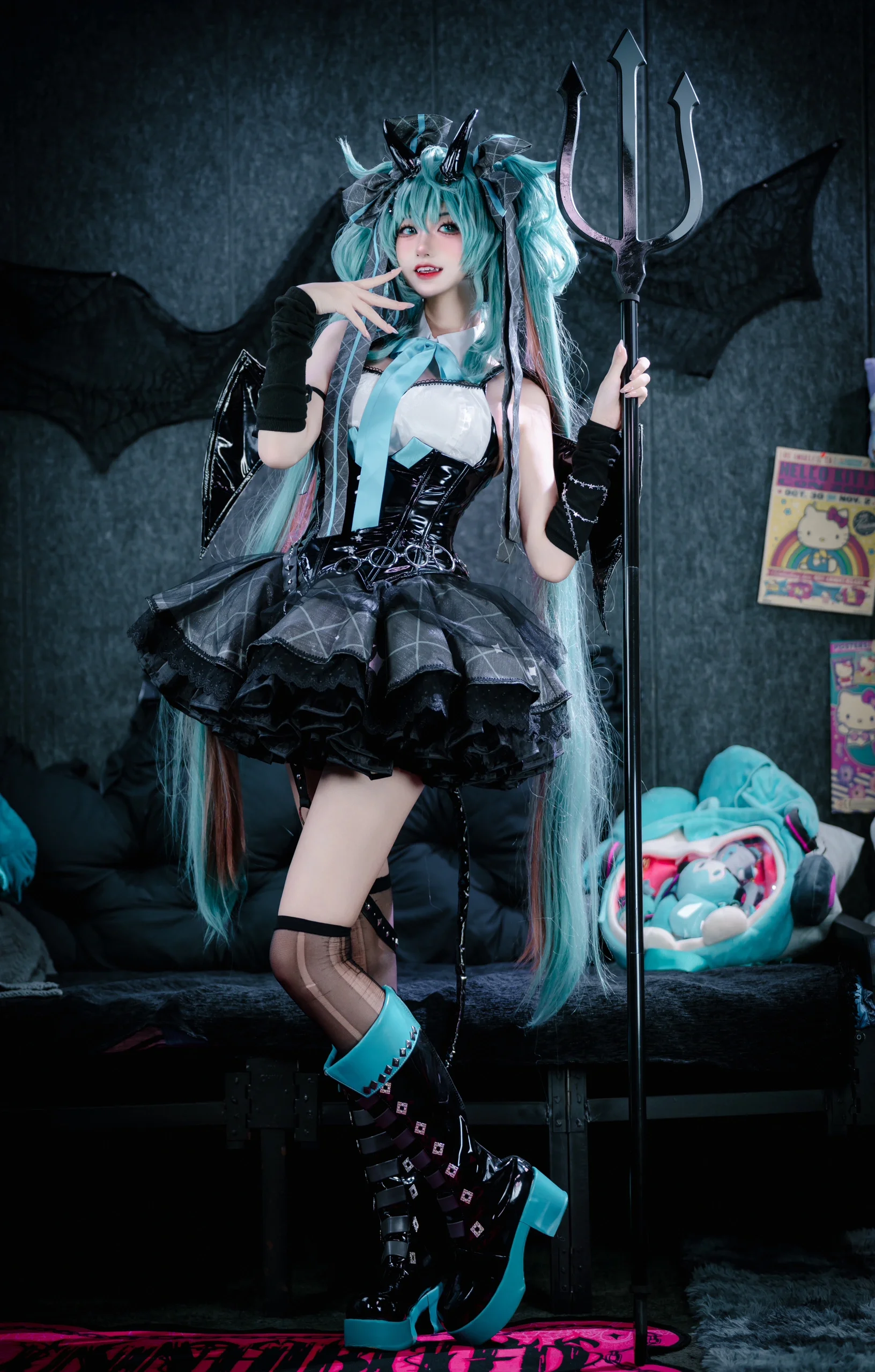 【初音未來cos】暗黑小魔女的硬核自拍記錄 - 第 4 張