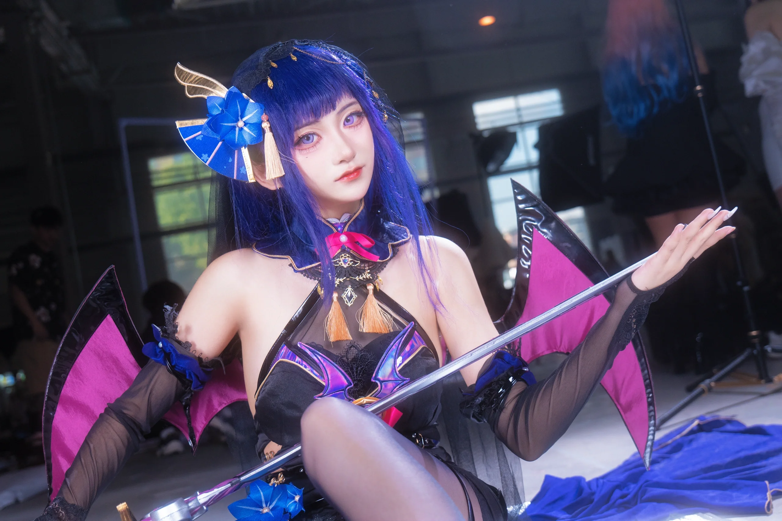 【雷电将军cos】稻妻的雷光与魅魔的诱惑 - 第 3 张
