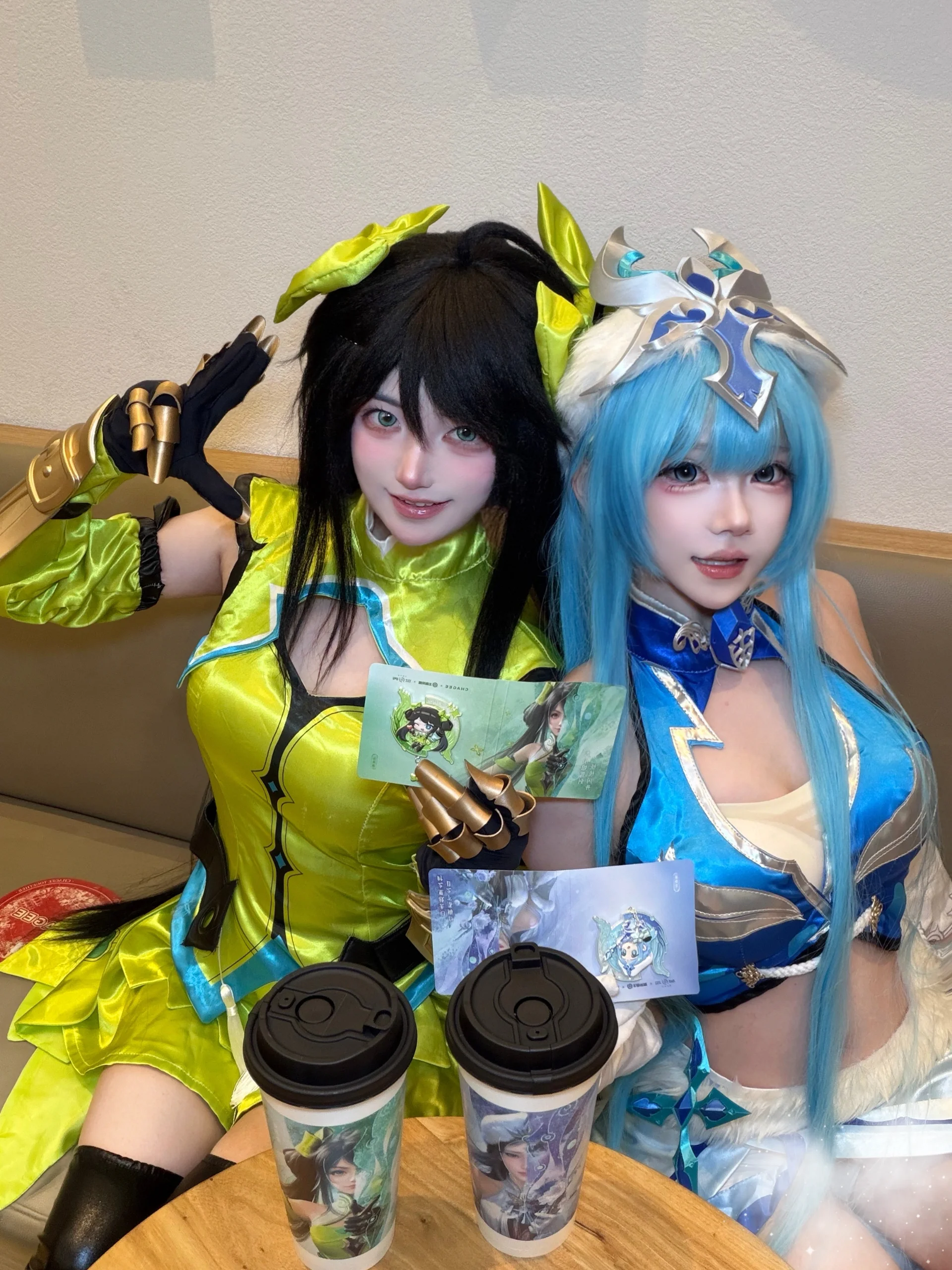 【孙尚香cos】拿下霸王茶姬青沫观音联名，线下打卡分享
