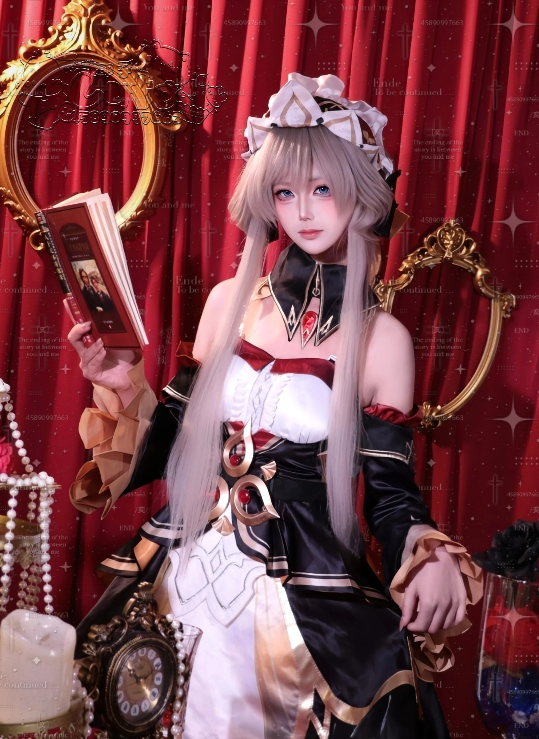 [Sandrone Cosplay] A Harbinger's Afternoon Reading Time - Image 1