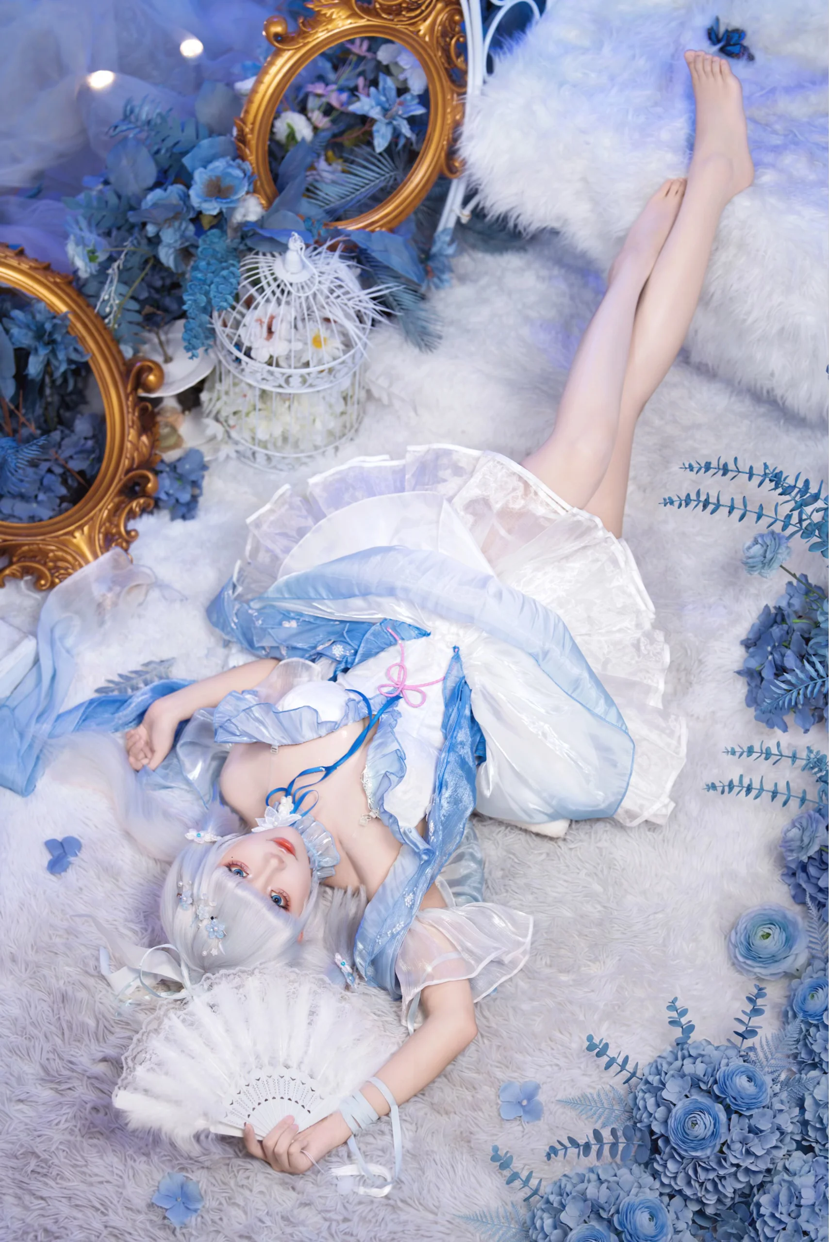 【神裡綾華cos】白鷺公主的鏡花水月夢幻寫真 - 第 5 張