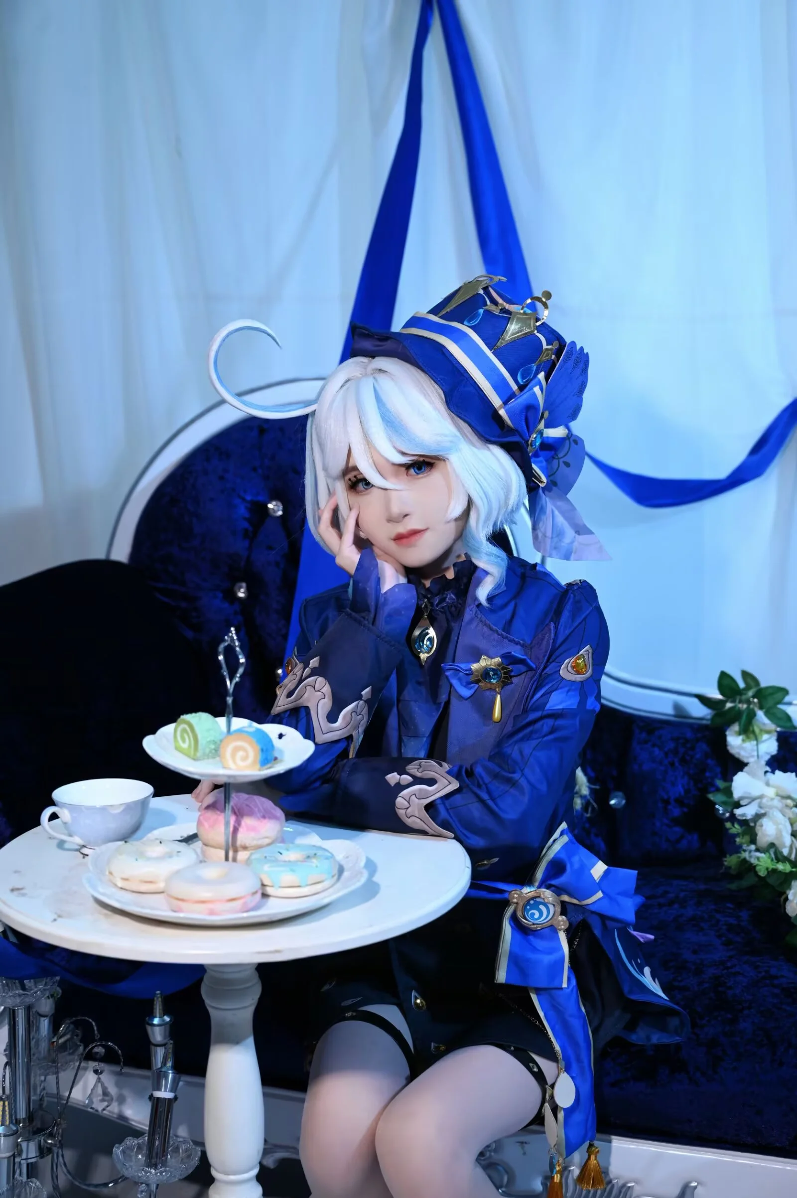 【芙宁娜cos】原神里我最爱的优雅水神，来吃下午茶吧 - 第 1 张