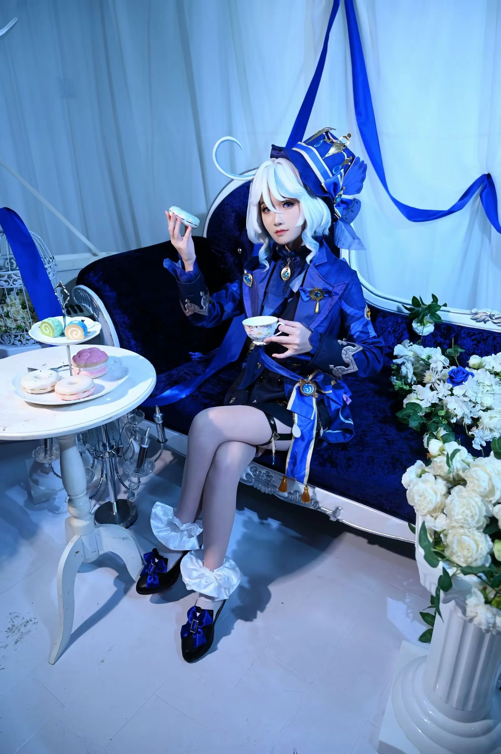 【芙宁娜cos】原神里我最爱的优雅水神，来吃下午茶吧 - 第 2 张