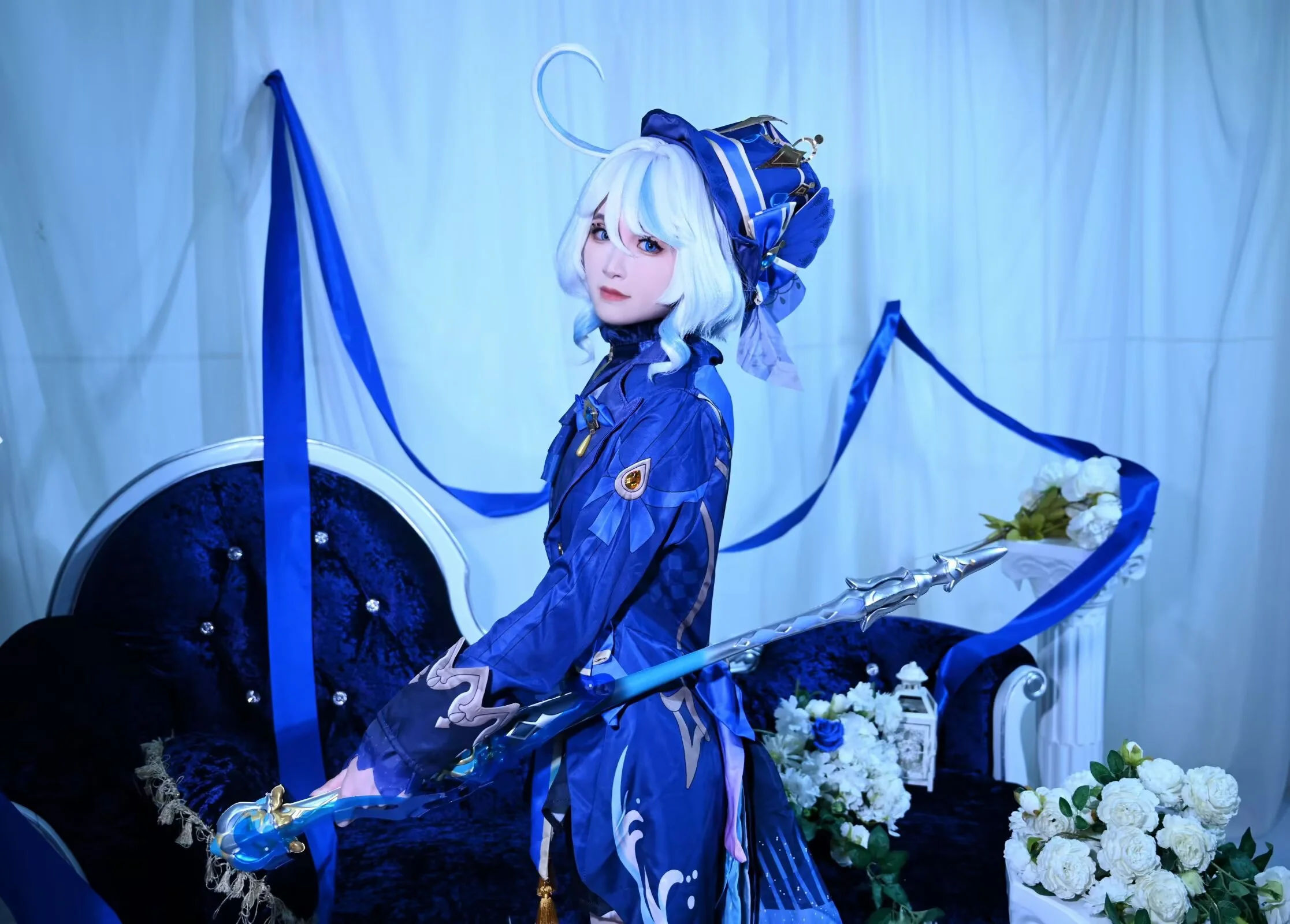 【芙宁娜cos】原神里我最爱的优雅水神，来吃下午茶吧 - 第 5 张
