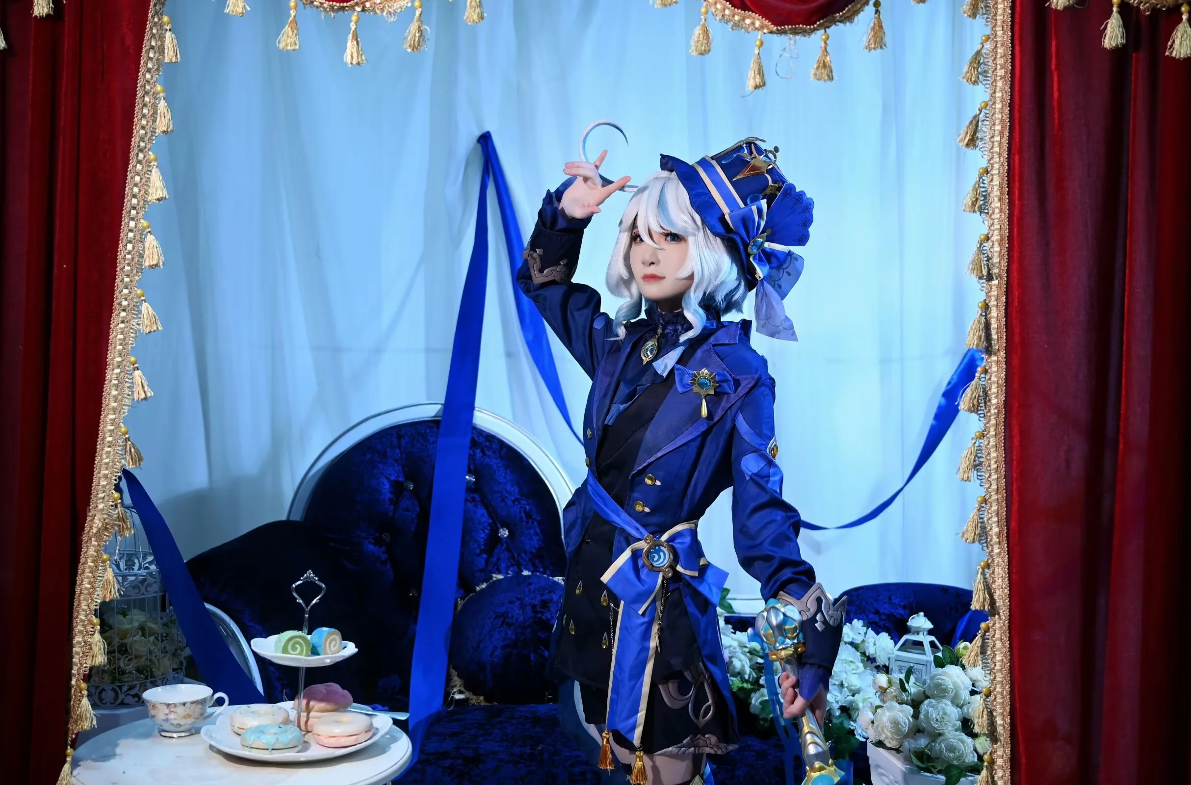【芙宁娜cos】原神里我最爱的优雅水神，来吃下午茶吧 - 第 8 张