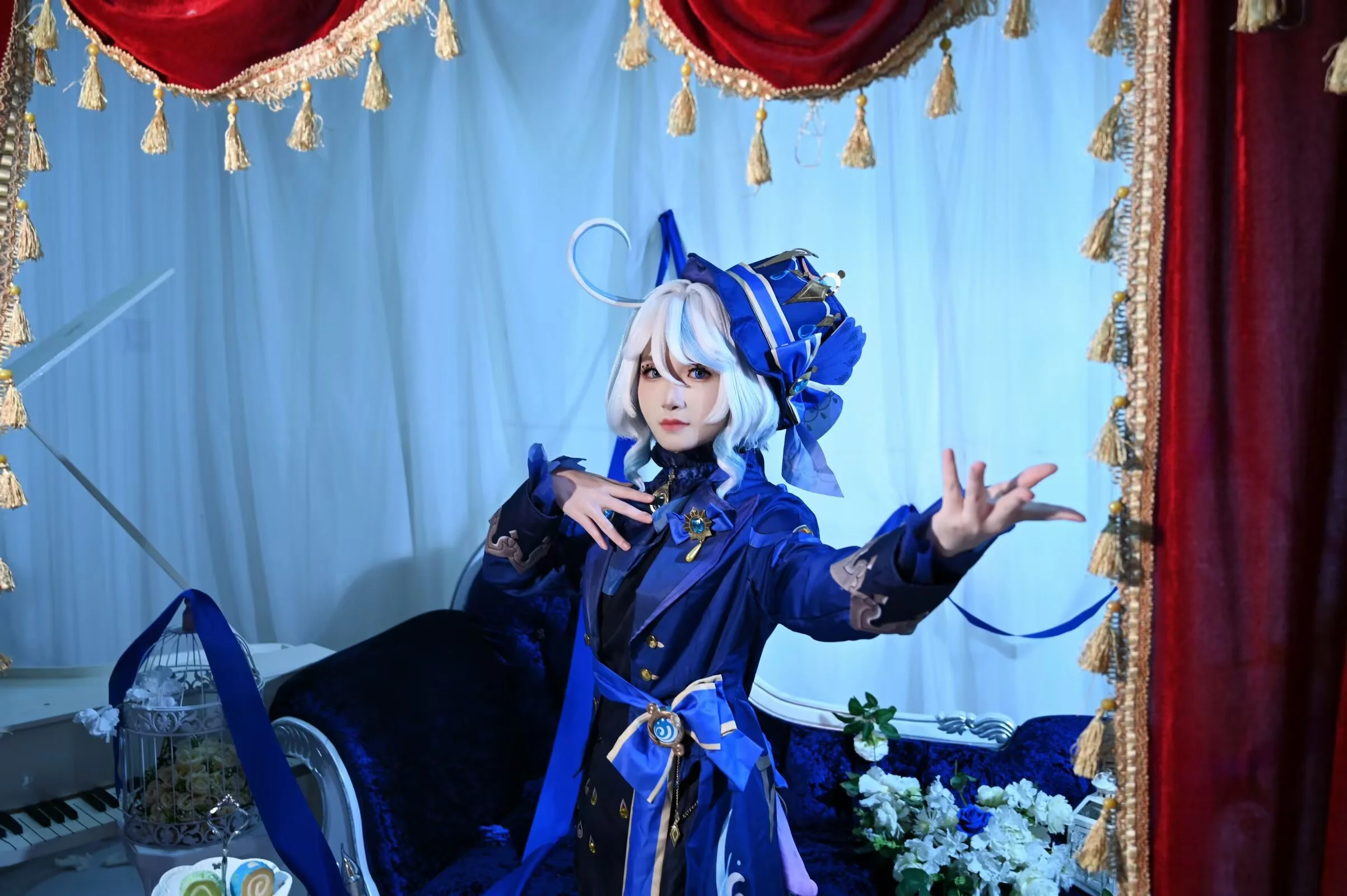 【芙宁娜cos】原神里我最爱的优雅水神，来吃下午茶吧 - 第 9 张