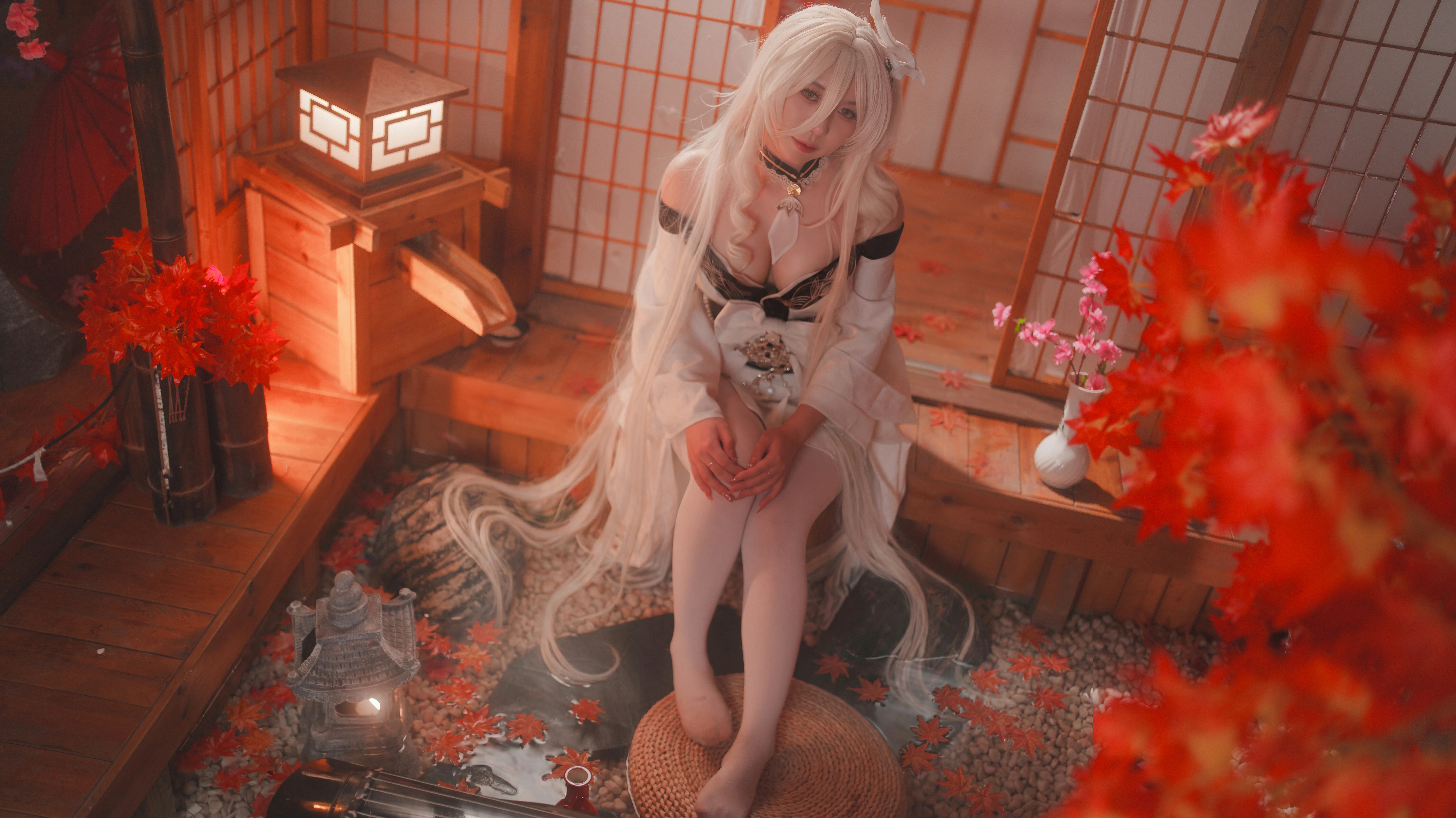 【白凤cos】碧蓝航线白凤，秋日庭院里的静谧时光 - 第 1 张
