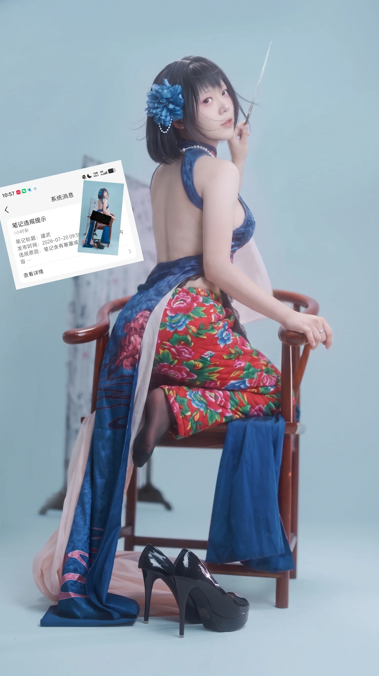 【建武cos】碧蓝航线的旗袍风，露背设计适配度很高