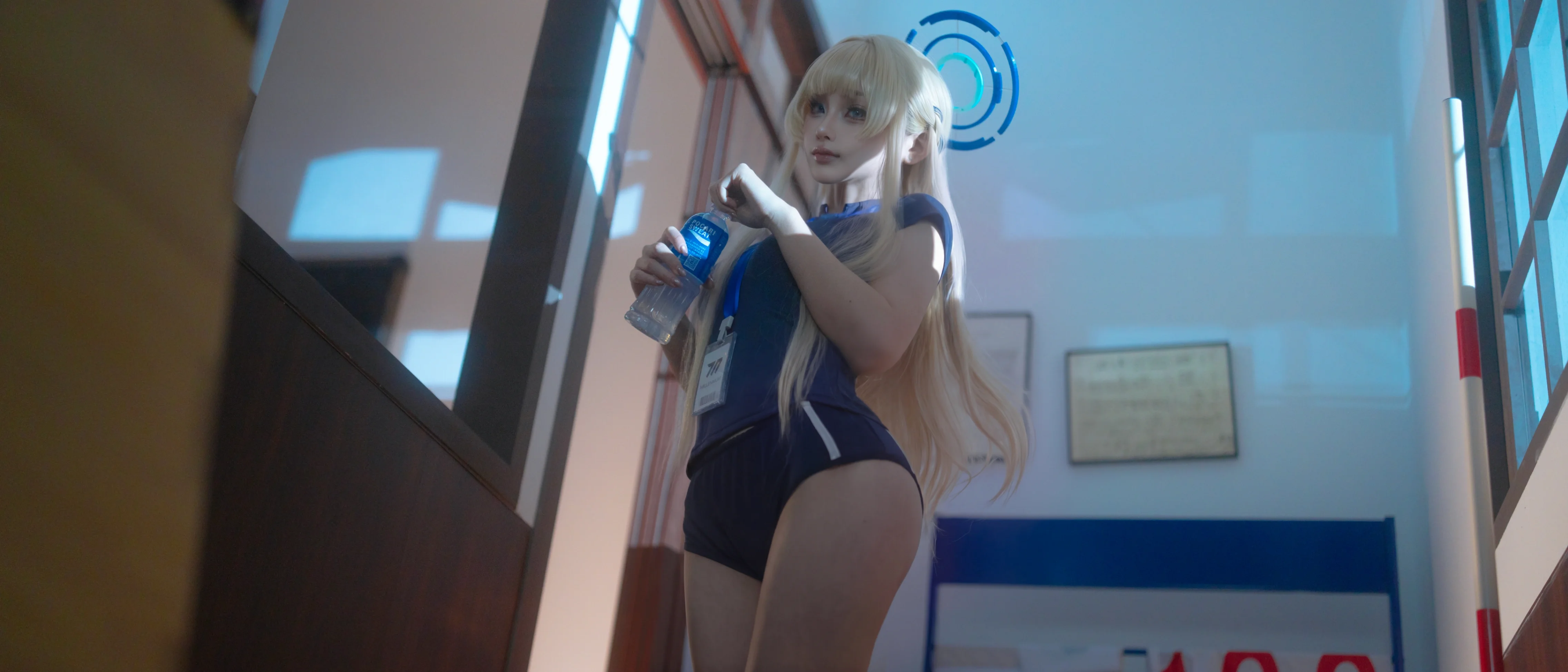 【飞鸟马时cos】蔚蓝档案的体操服时刻，运动后的清爽感