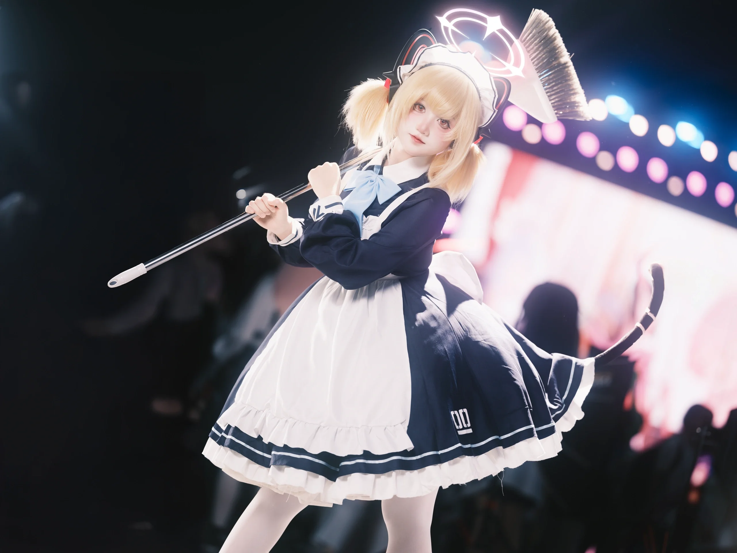 【才羽モモイ コスプレ】ブルーアーカイブ2周年、上海イベントで輝く猫耳メイドの瞬間 - 3 枚目