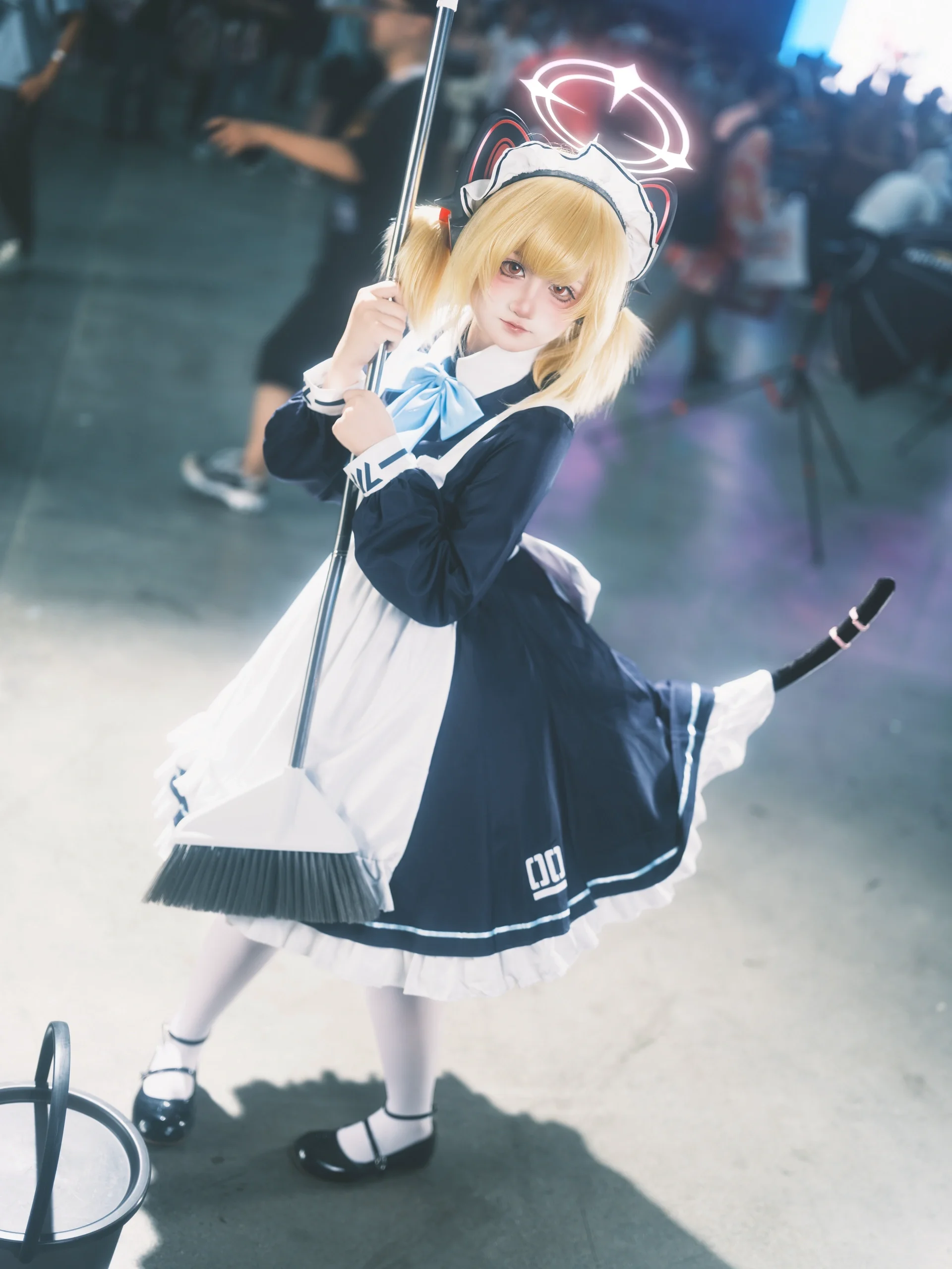 【才羽モモイ コスプレ】ブルーアーカイブ2周年、上海イベントで輝く猫耳メイドの瞬間 - 5 枚目