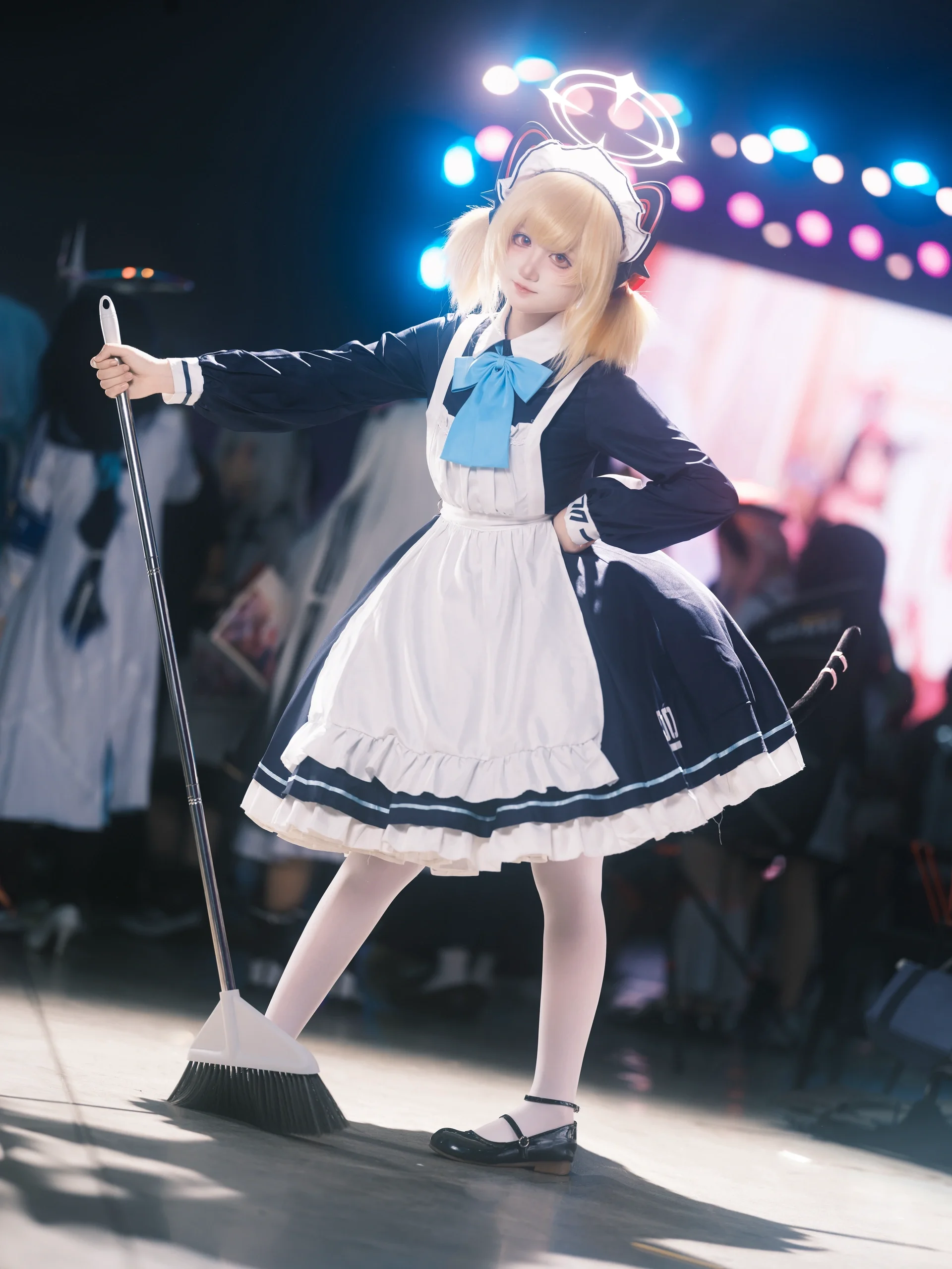 【才羽モモイ コスプレ】ブルーアーカイブ2周年、上海イベントで輝く猫耳メイドの瞬間 - 7 枚目