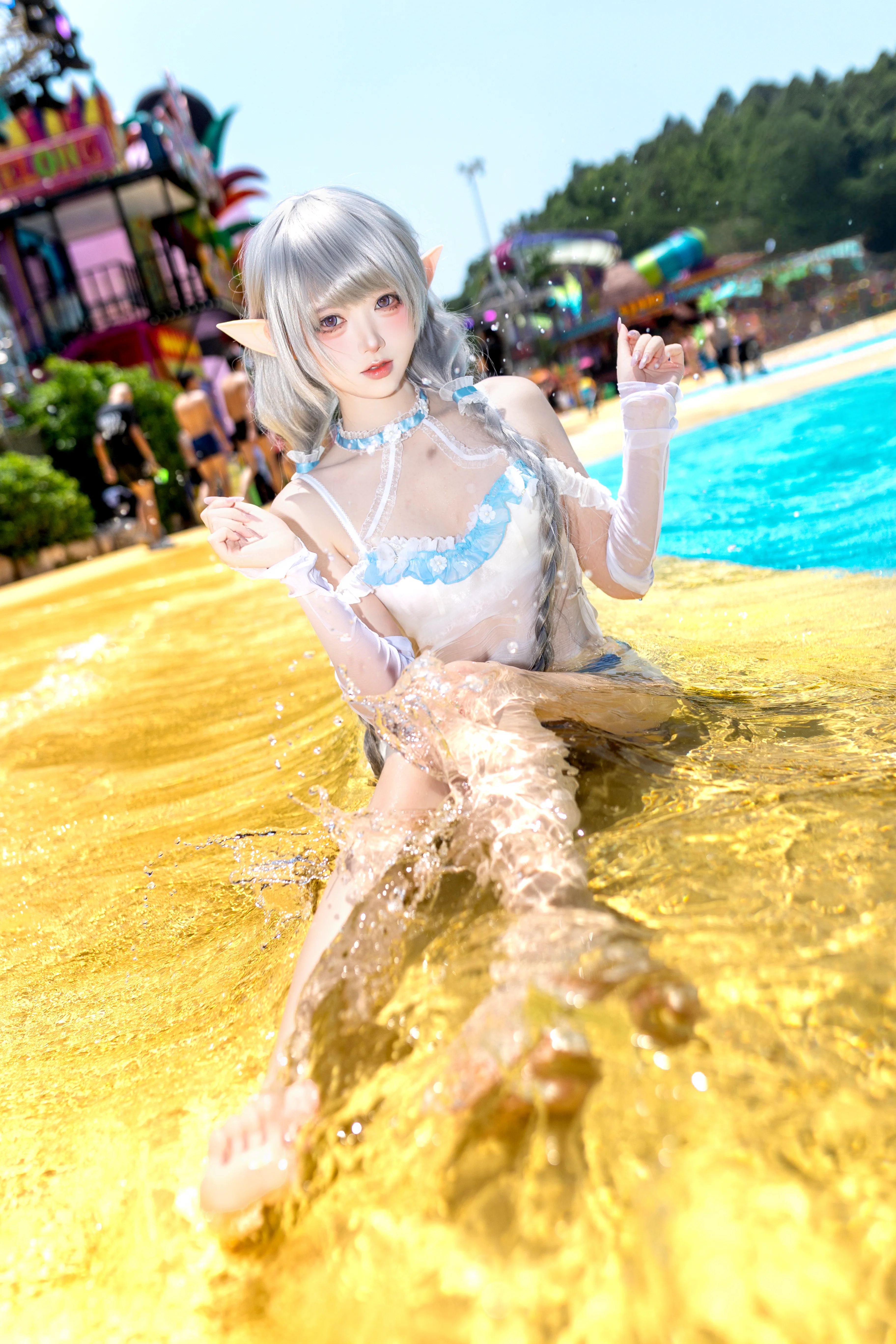 【エフェルセン コスプレ】アズールレーン夏日水着、水辺のハイクオリティ写真が爽やかに登場 - 3 枚目