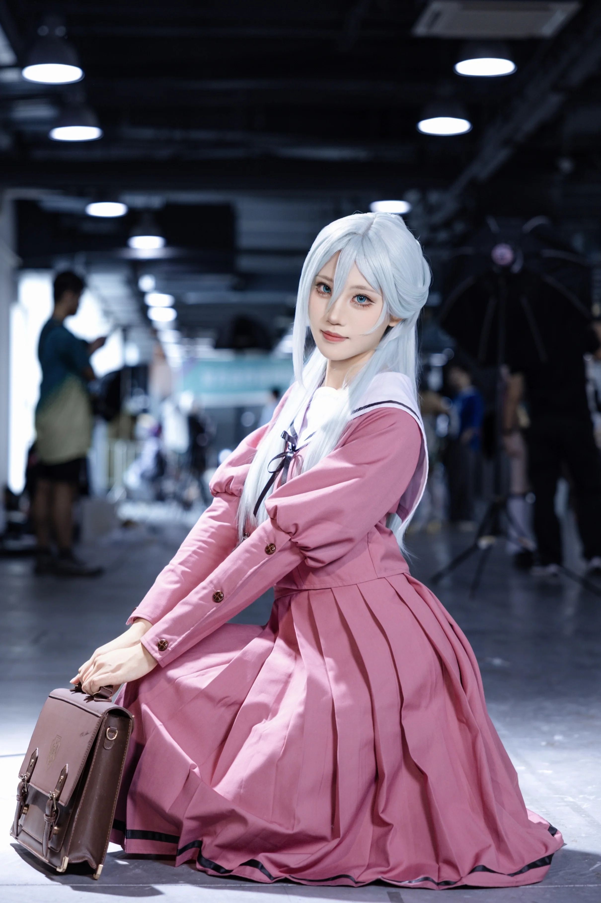 这套粉色水手服的萤火虫漫展Cosplay随拍 - 第 1 张
