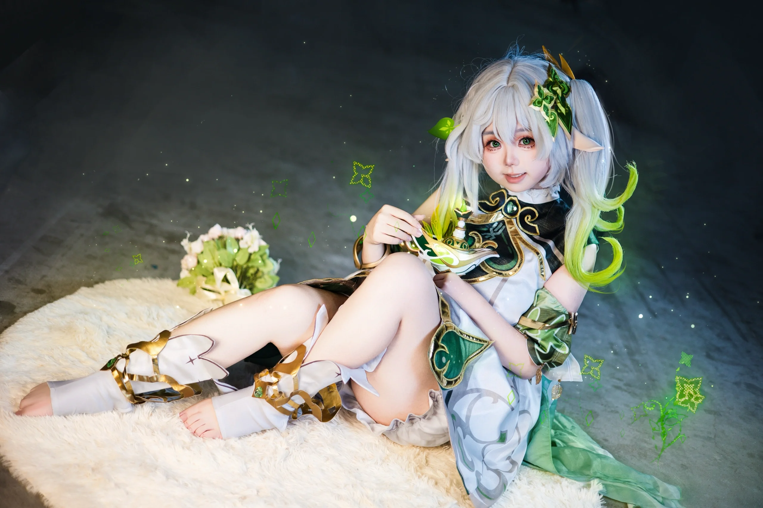 【纳西妲cos】灵动可爱的草元素精灵场照分享