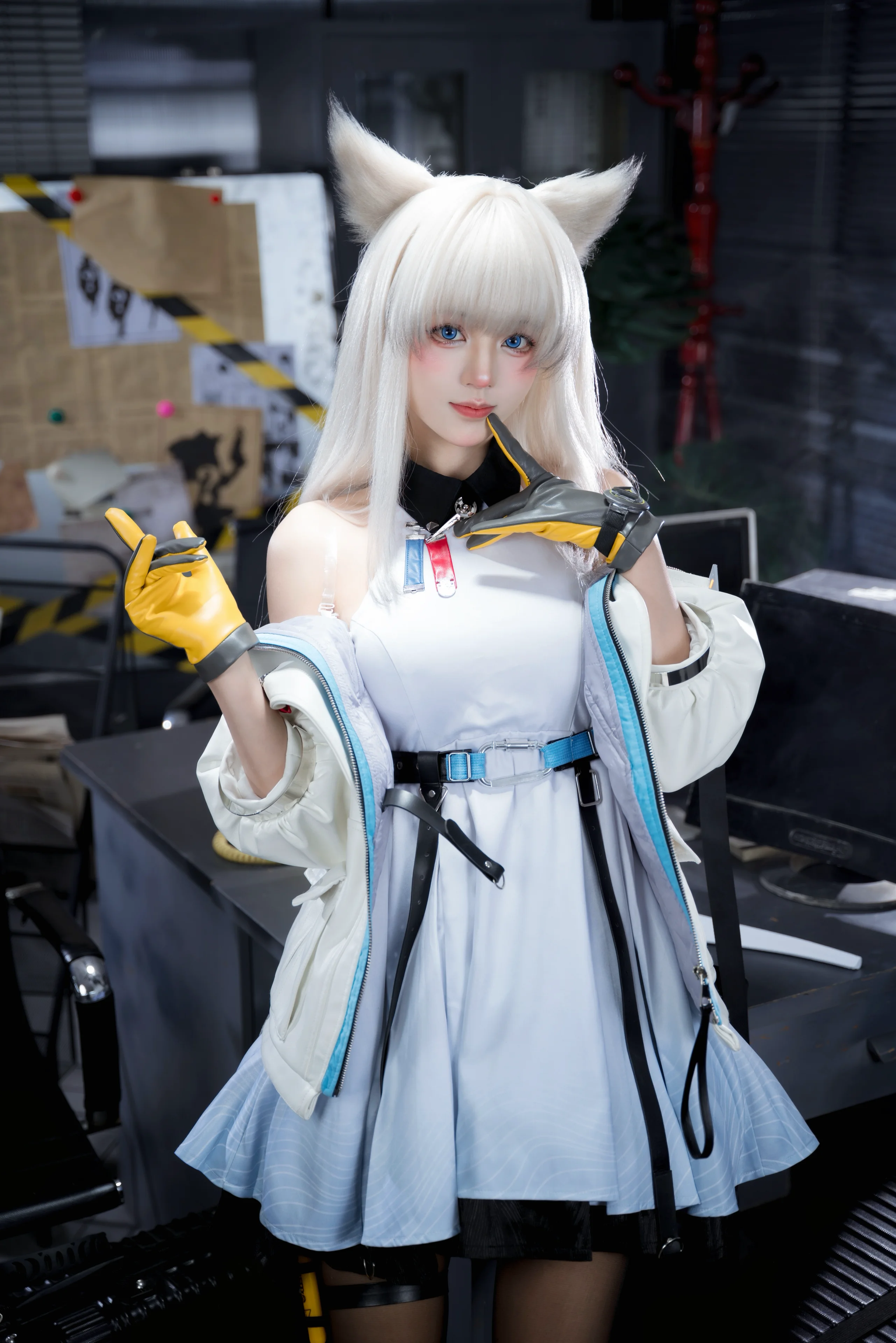 [佩丽卡cos] 终末地战术风兽耳少女的棚拍记录 - 第 2 张