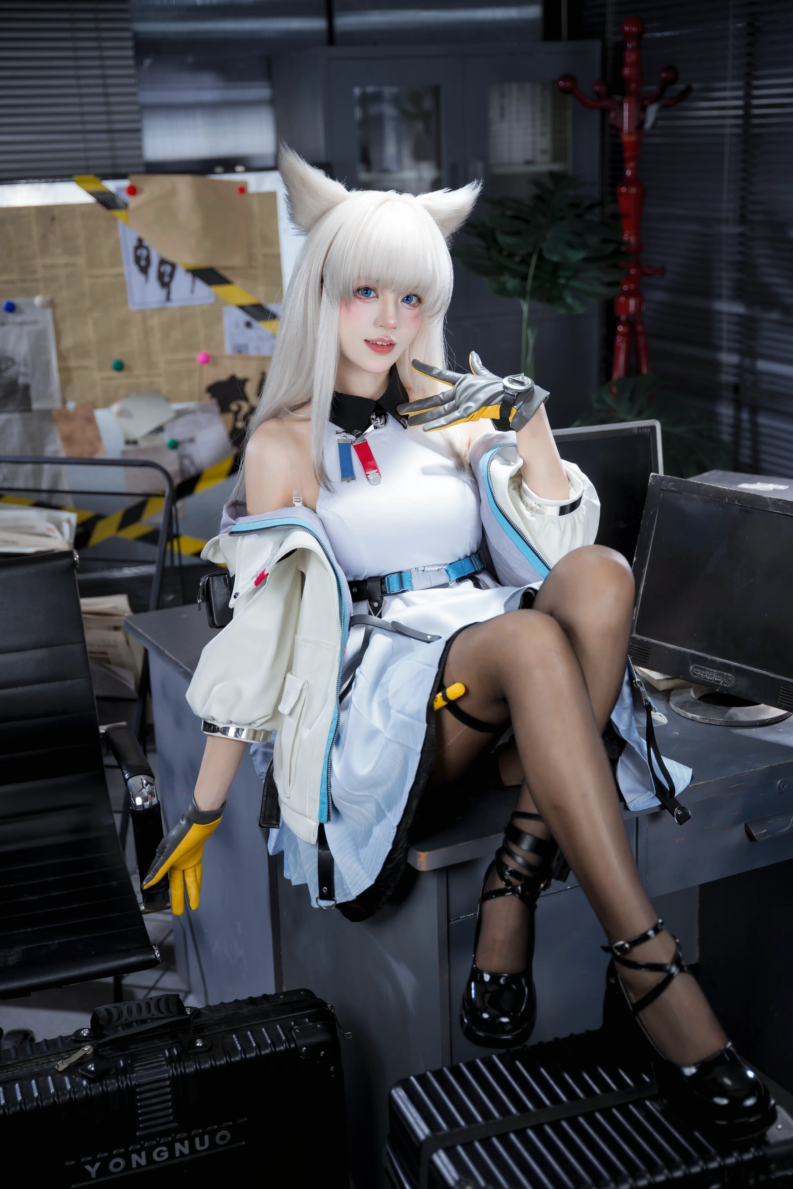 [佩丽卡cos] 终末地战术风兽耳少女的棚拍记录 - 第 5 张
