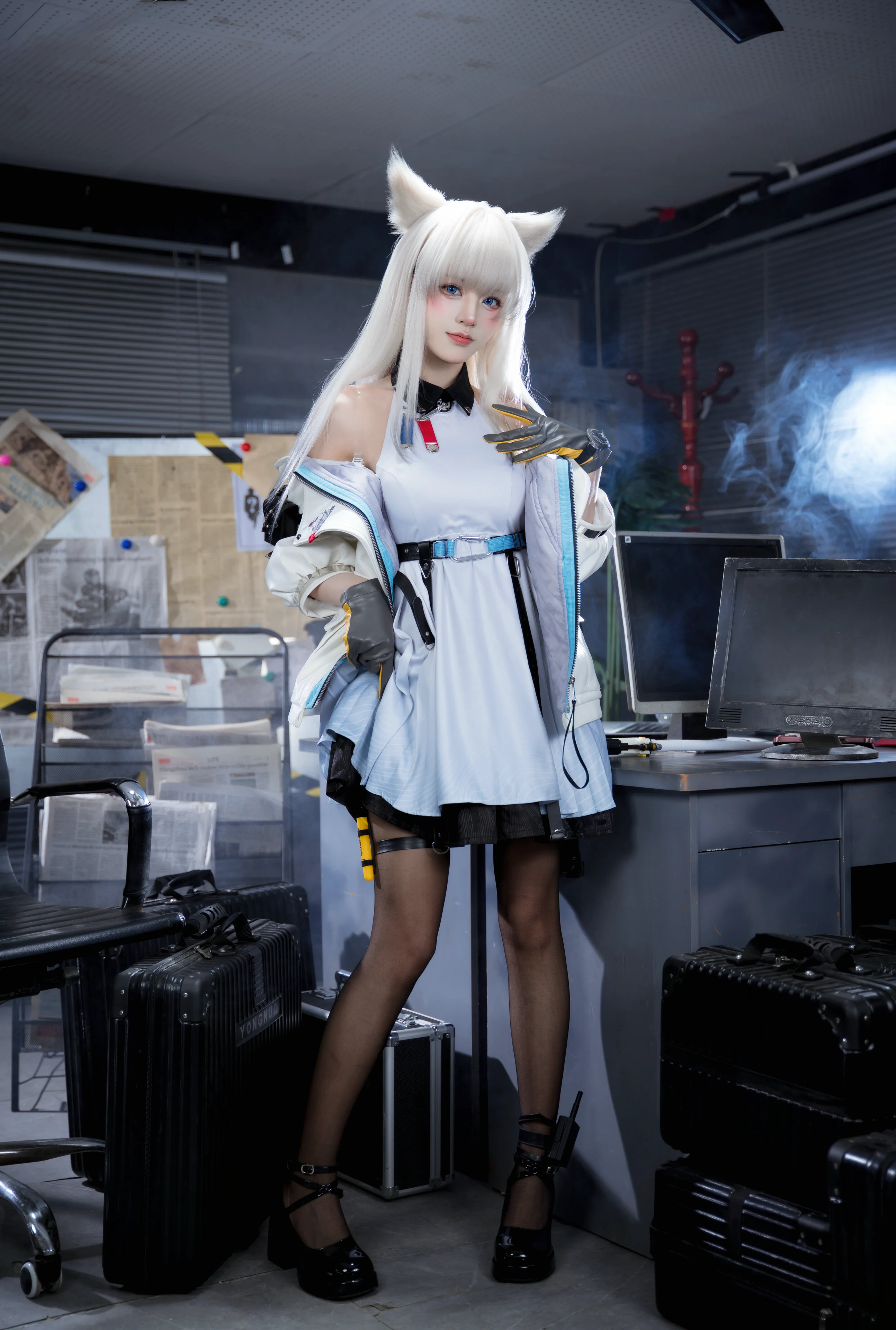 [佩丽卡cos] 终末地战术风兽耳少女的棚拍记录 - 第 6 张