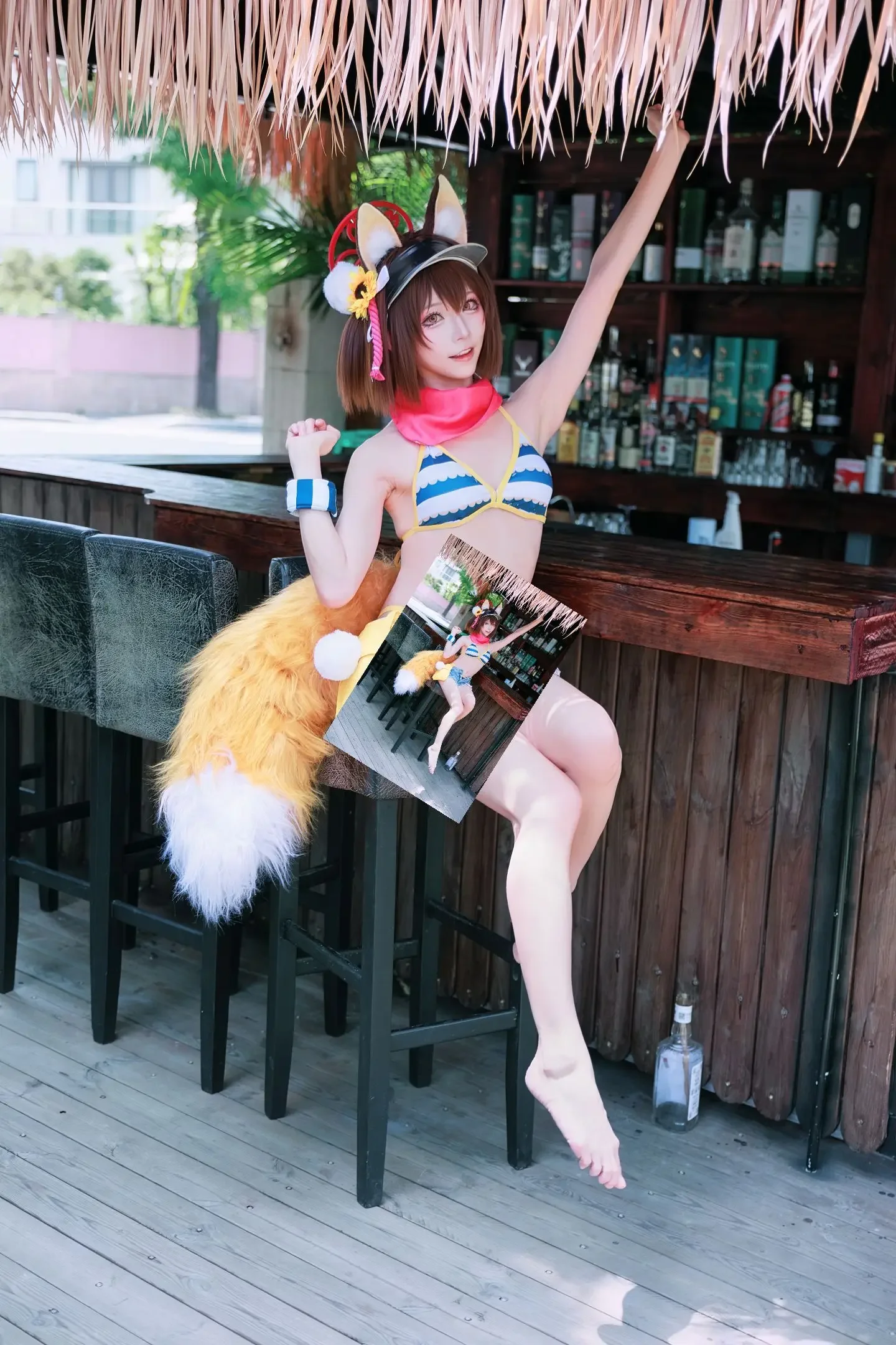 夏日与久田泉奈的泳装时刻 - 第 1 张