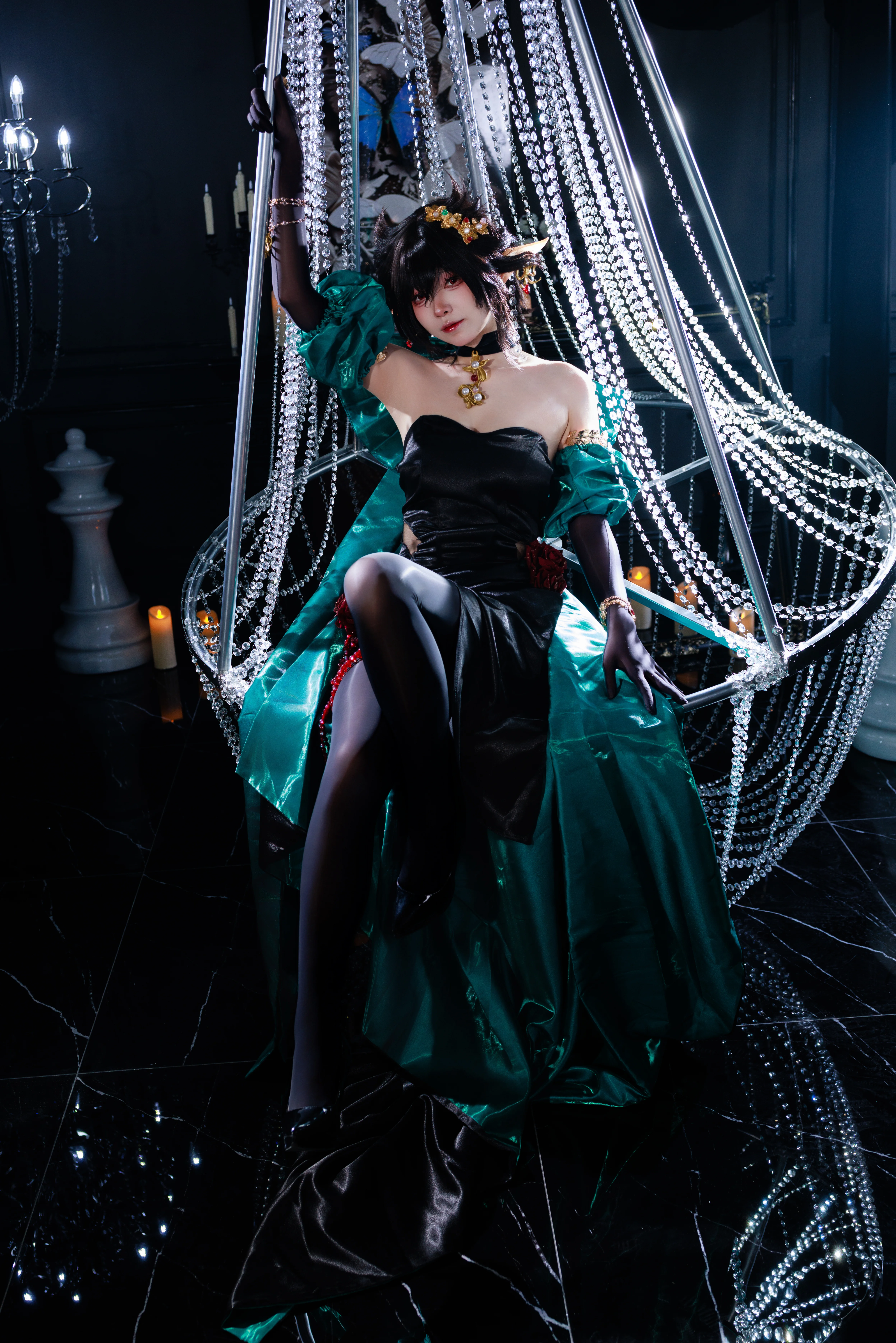 【隐德来希cos】暗夜与翠绿鳞光的交织 - 第 2 张