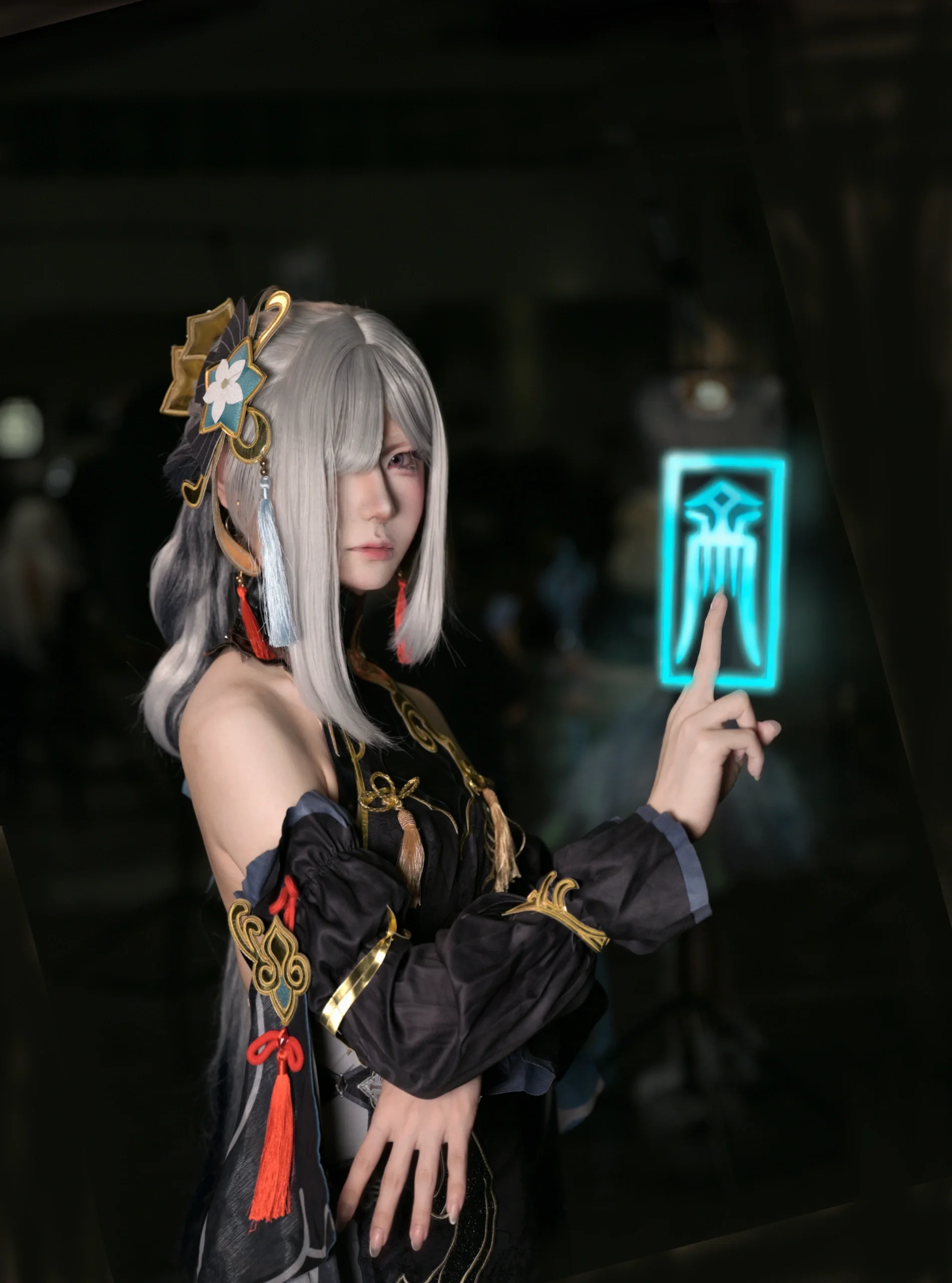 【申鹤cos】原神海灯节，万籁生山时的静谧清影 - 第 4 张