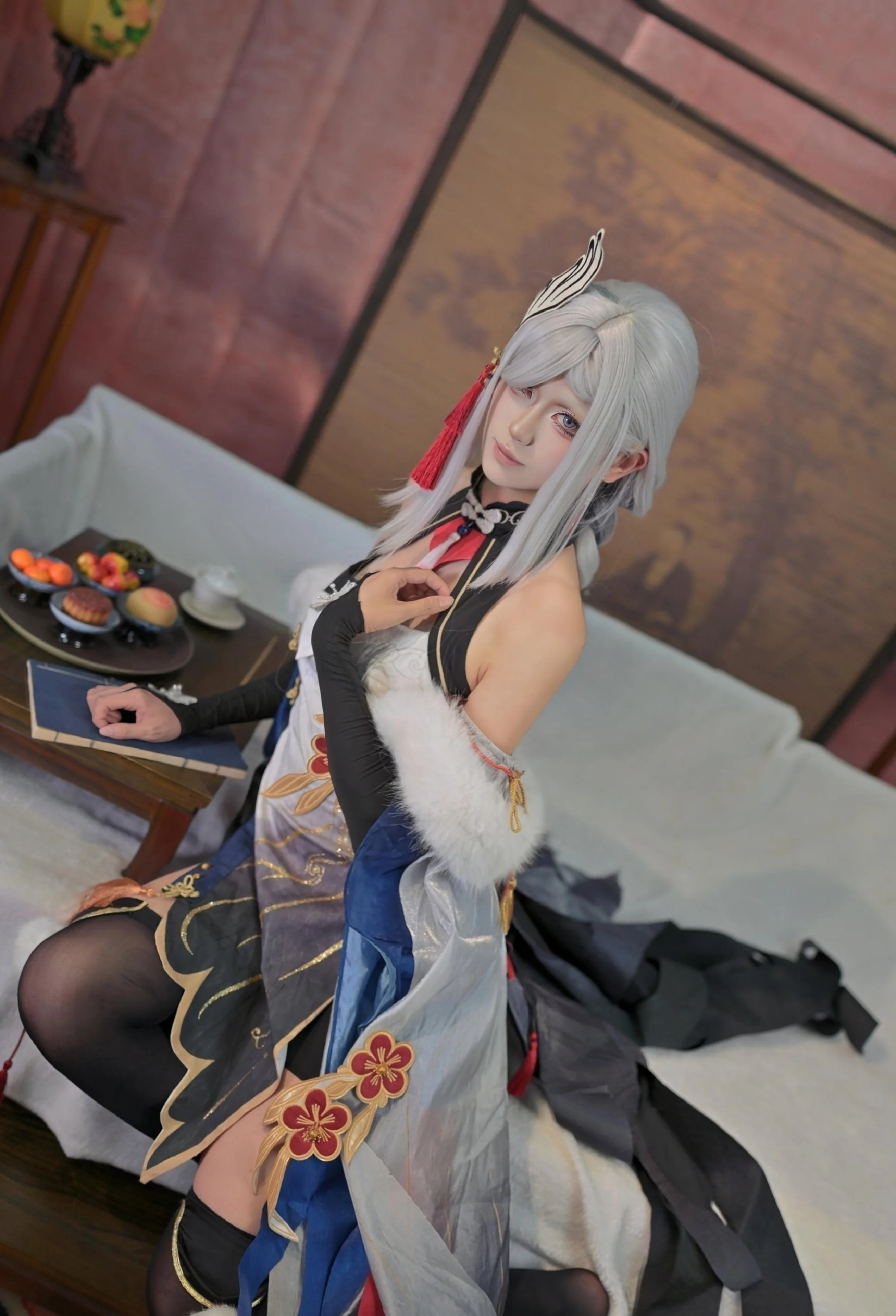 【申鹤cos】原神雪中红梅，鹤影落尘间 - 第 2 张