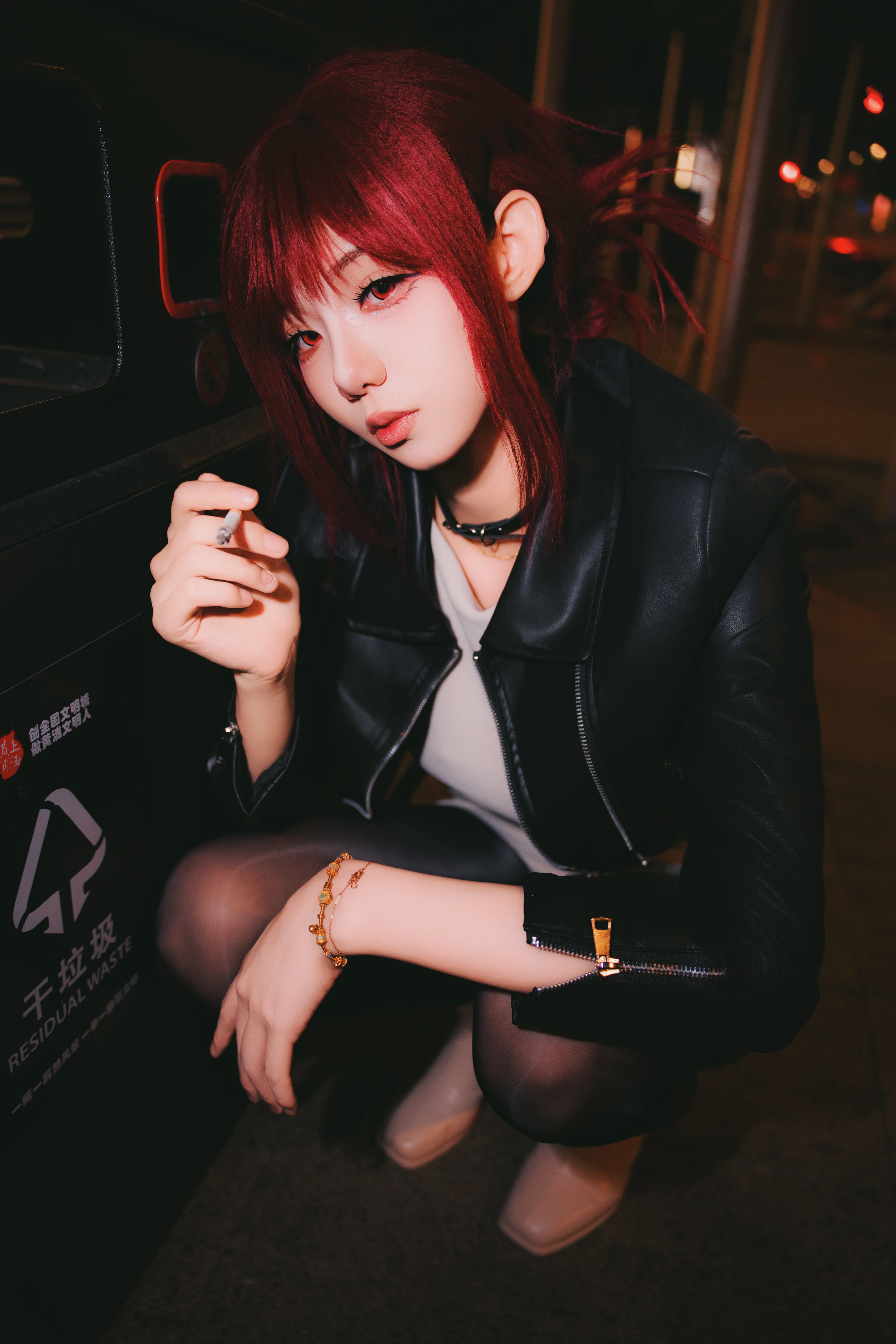 【田山小姐cos】捕捉暗夜街头的机车酷飒瞬间 - 第 2 张