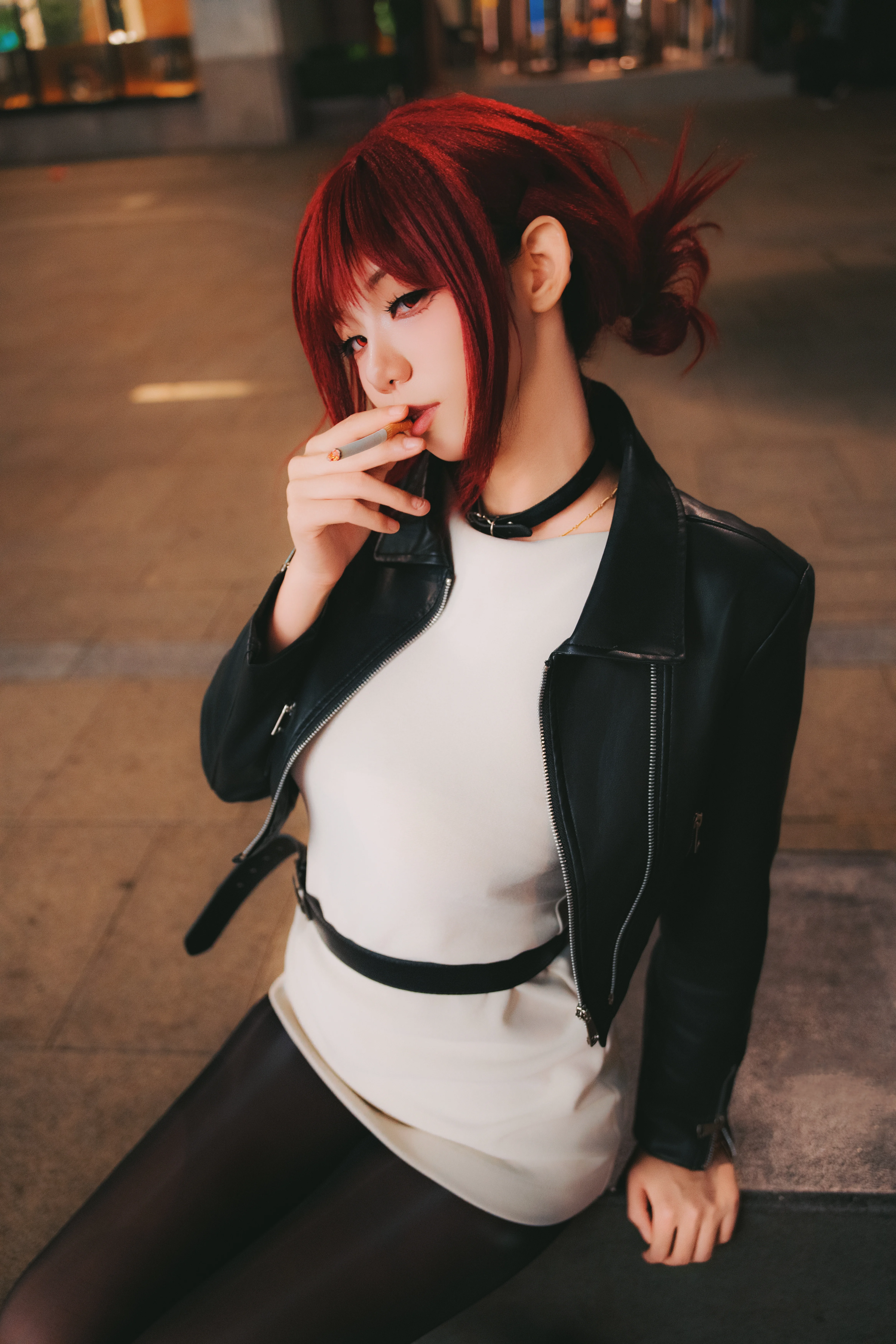 【田山小姐cos】捕捉暗夜街头的机车酷飒瞬间 - 第 3 张