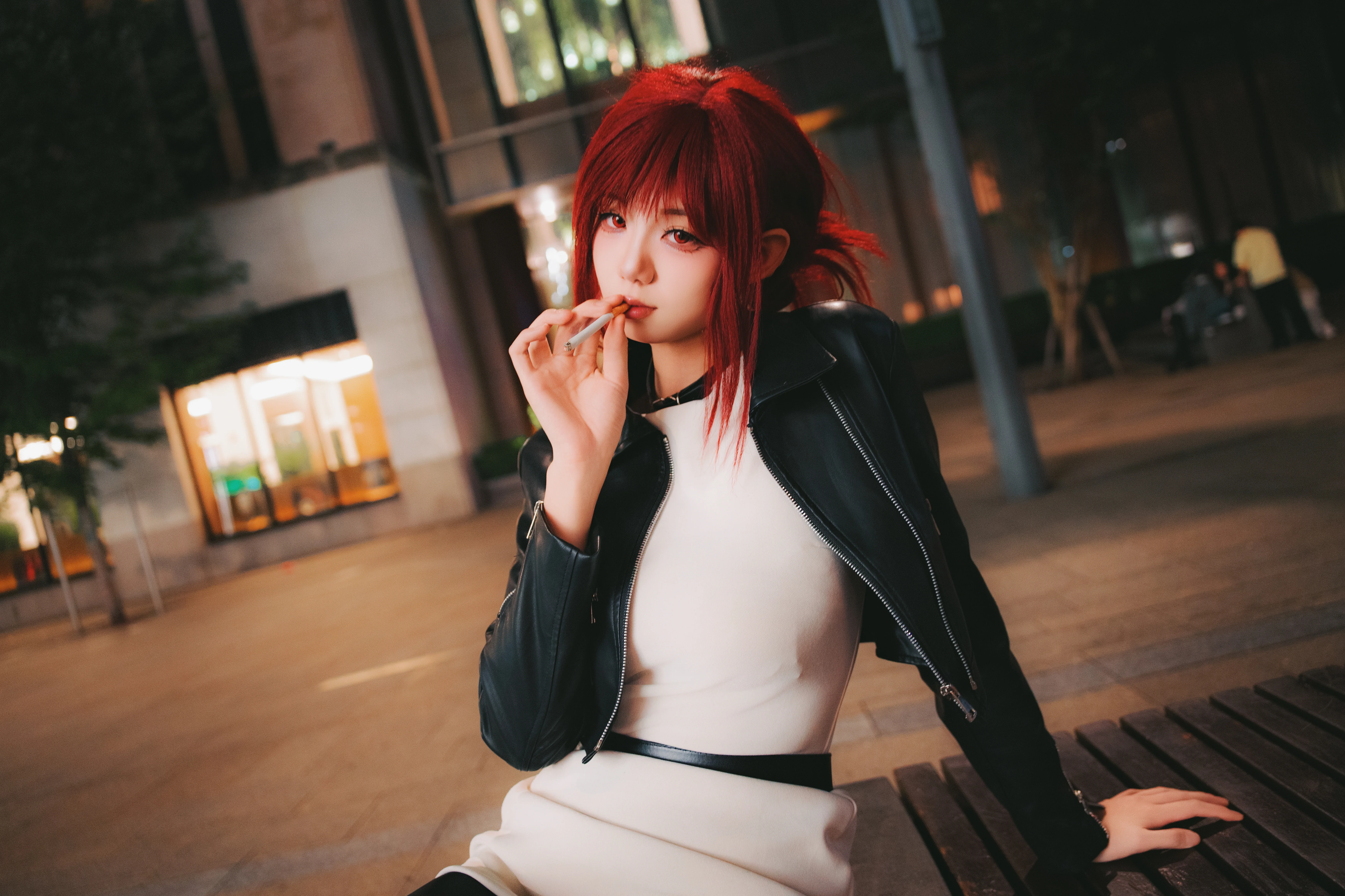 【田山小姐cos】捕捉暗夜街头的机车酷飒瞬间 - 第 4 张