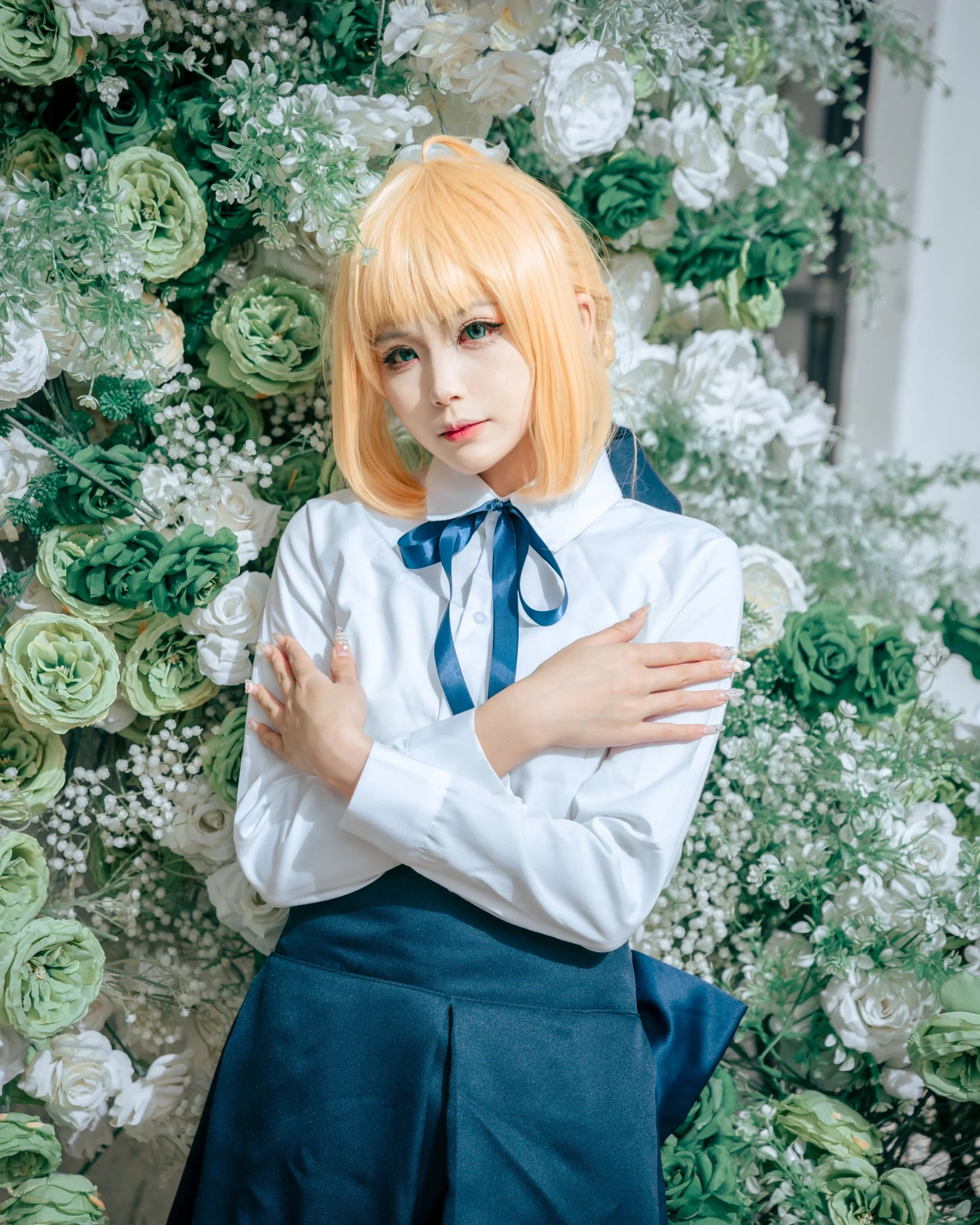 【阿尔托莉雅cos】春日花影里的骑士王，日常便服下的温柔时刻 - 第 6 张