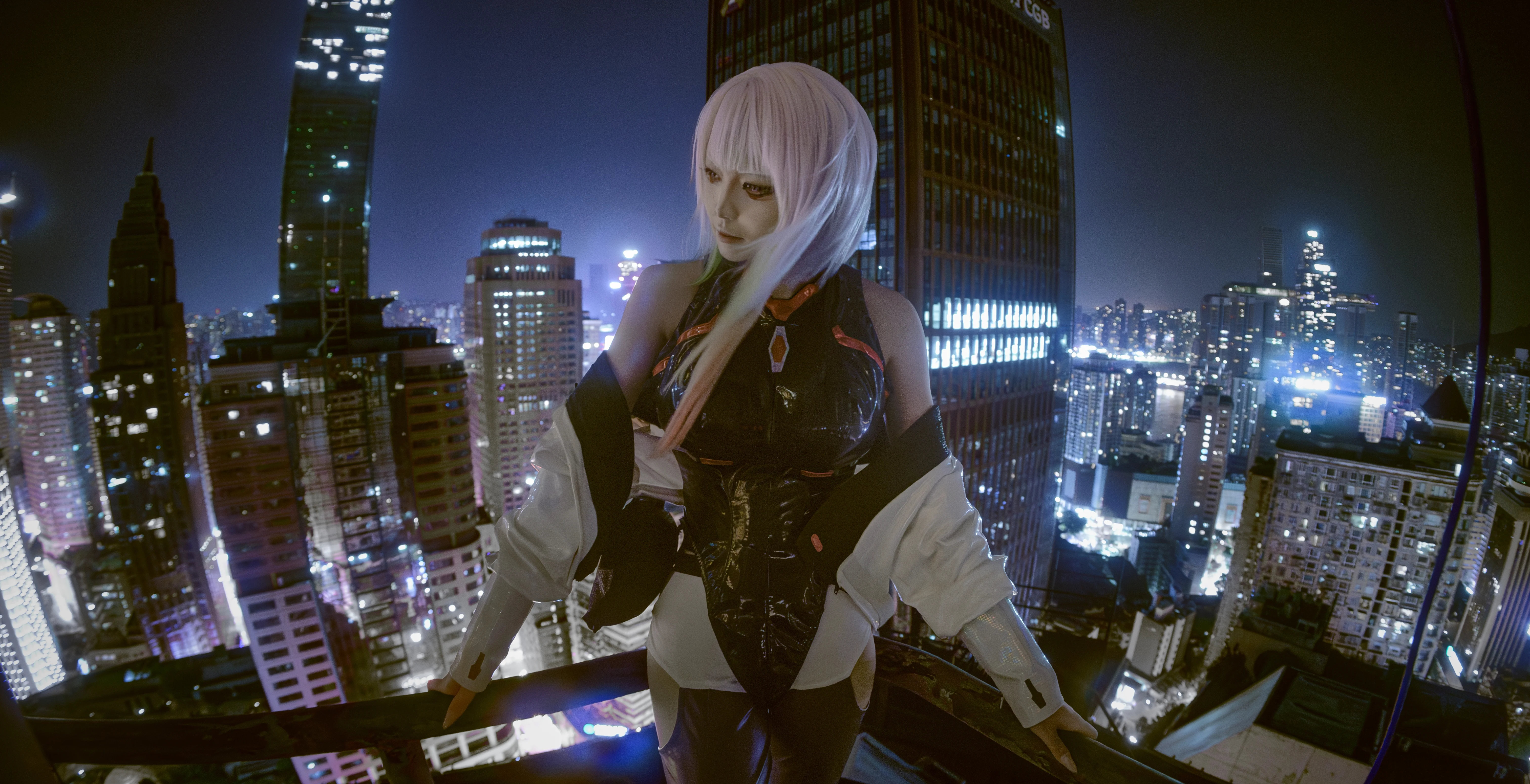 【露西cos】夜空下的賽博朋克邊緣行者 - 第 1 張
