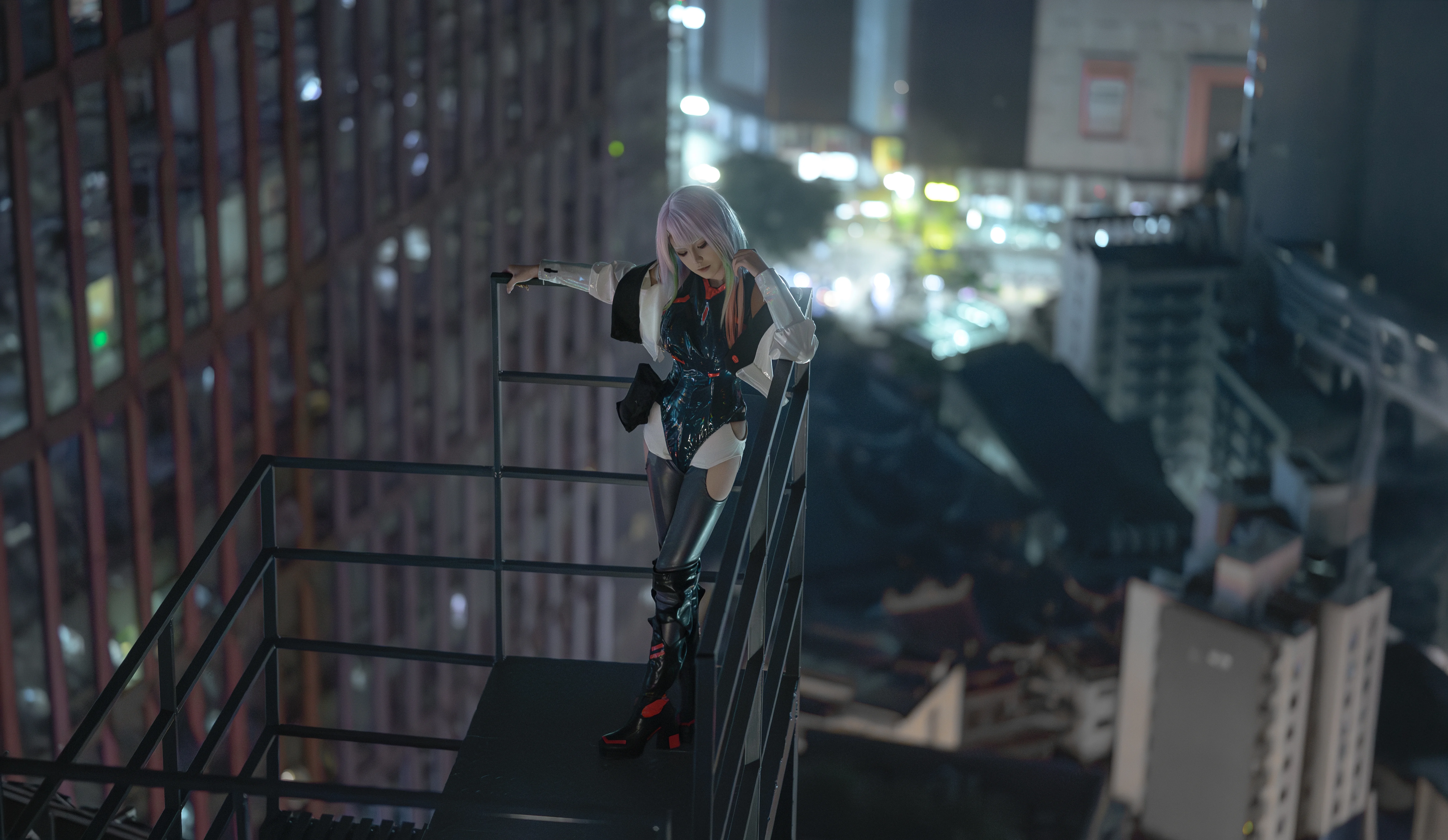 【露西cos】夜空下的賽博朋克邊緣行者 - 第 5 張