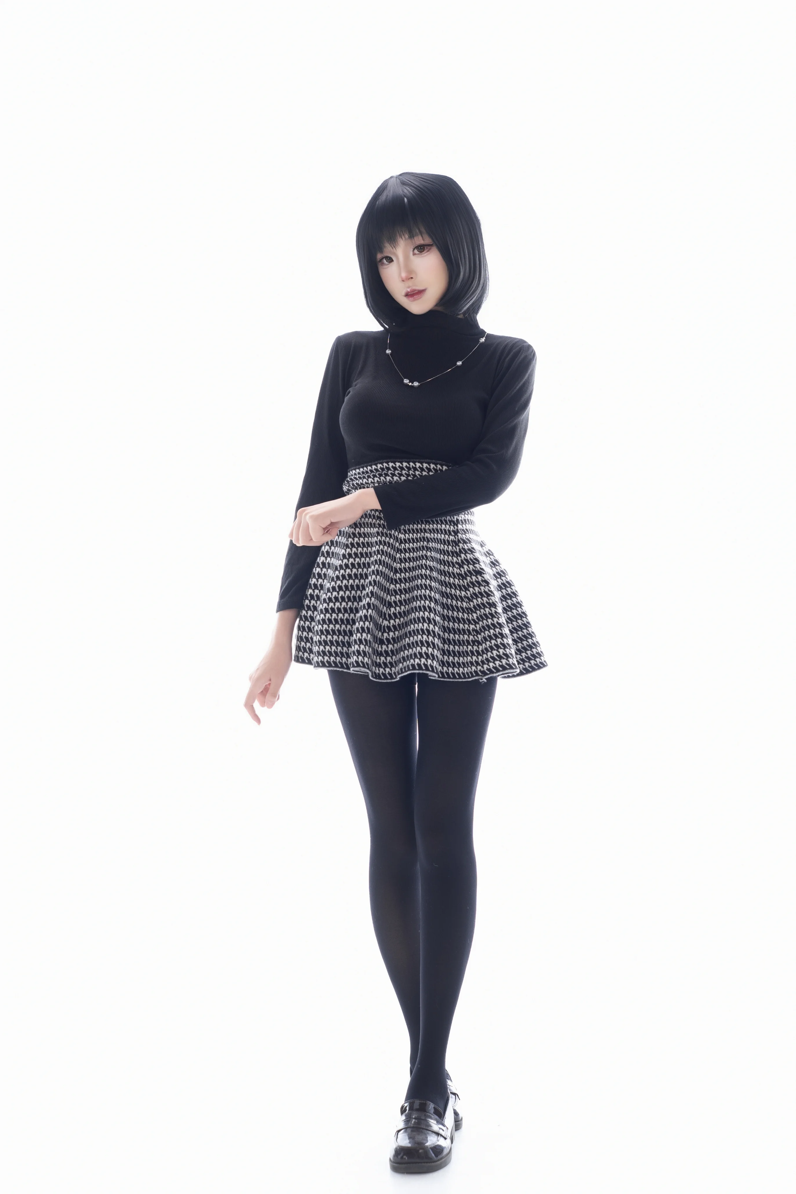 【久远寺有珠cos】魔法使之夜，黑白搭配勾勒三咲町的清冷魔女