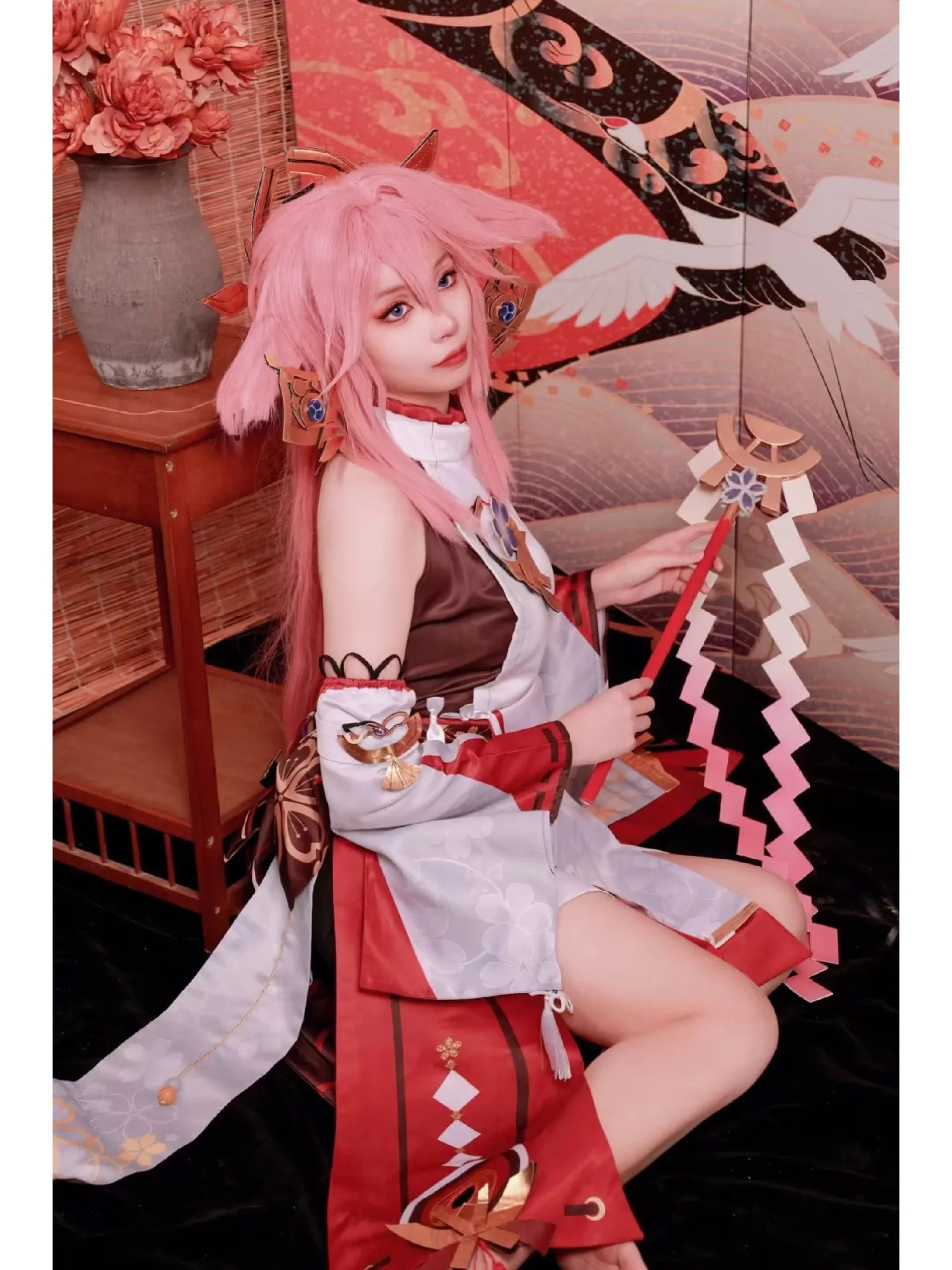 【八重神子cos】原神里的粉色狐狸，第一次拍正片的心得分享 - 第 5 张