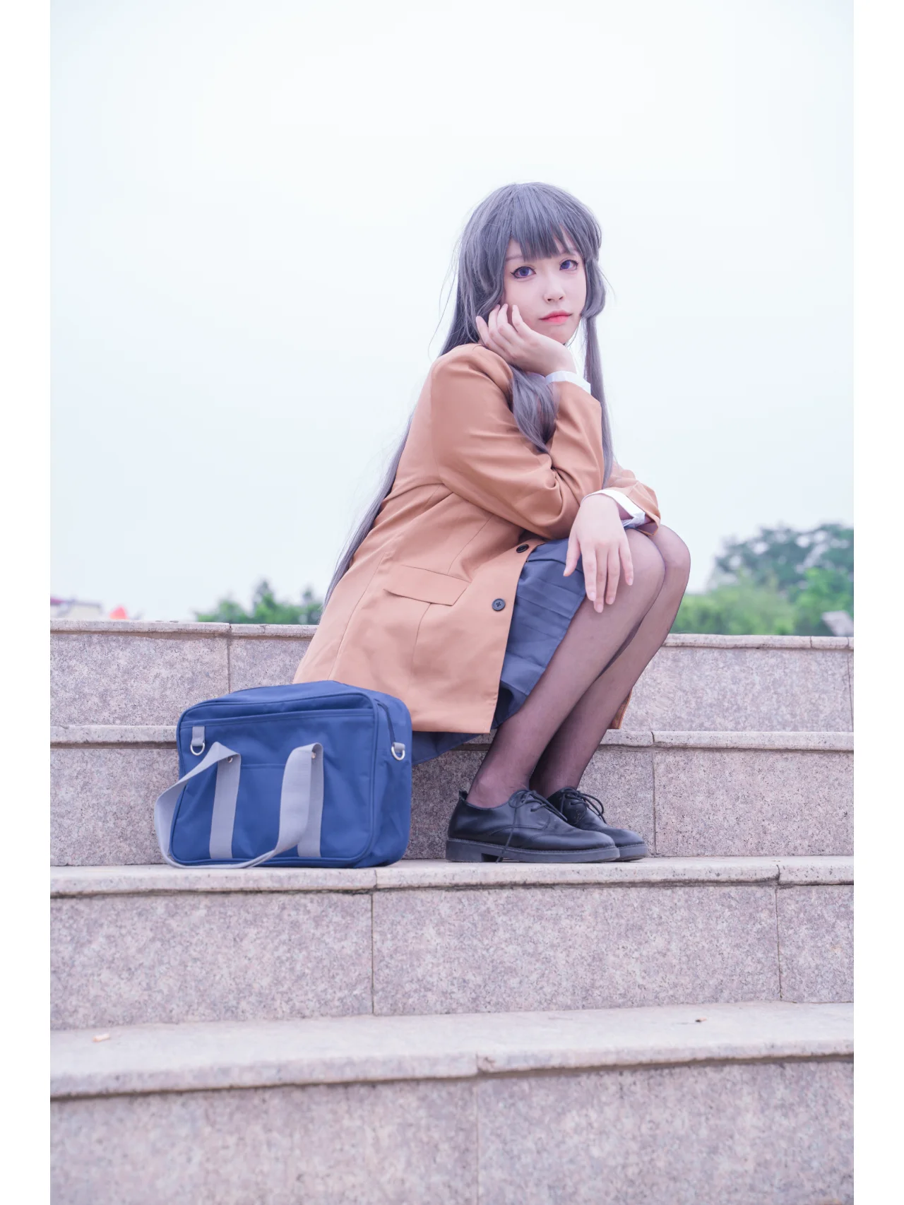 【樱岛麻衣cos】水岸边捉摸不透的回眸与心意 - 第 7 张