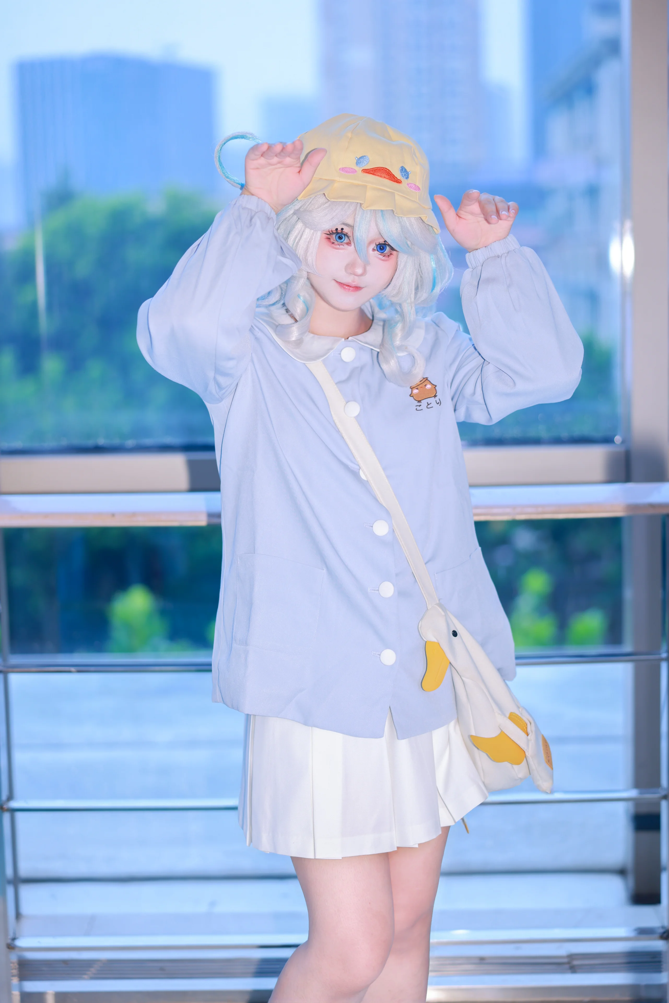 【芙宁娜cos】原神里的灵动身影，蓝白穿搭记录 - 第 3 张