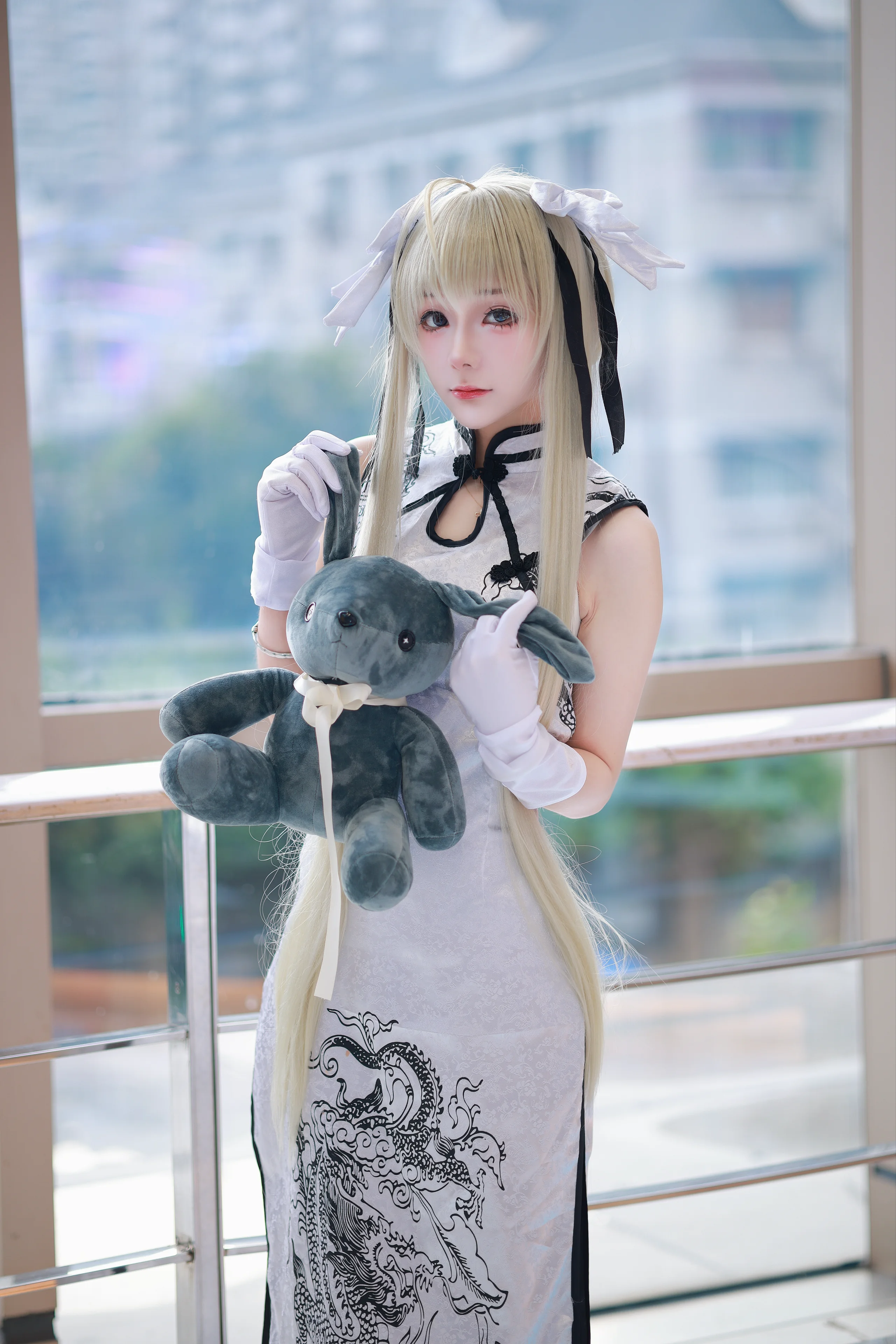 【穹妹cos】缘之空里的旗袍还原，清冷又独特 - 第 4 张