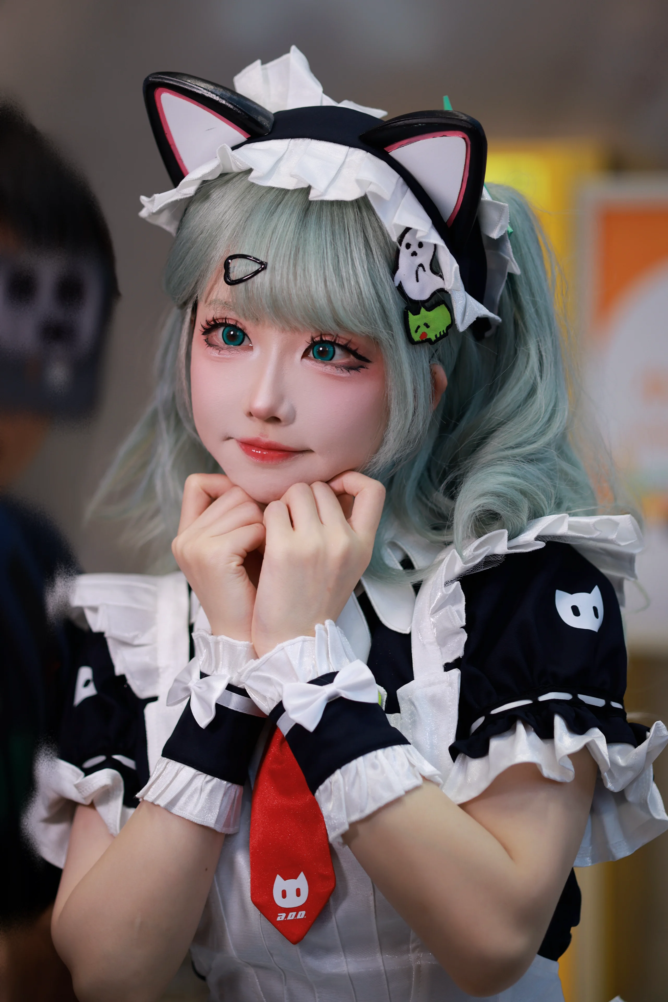 【千夏cos】绝区零里的薄荷色猫娘，记录这场漫展的分享 - 第 3 张