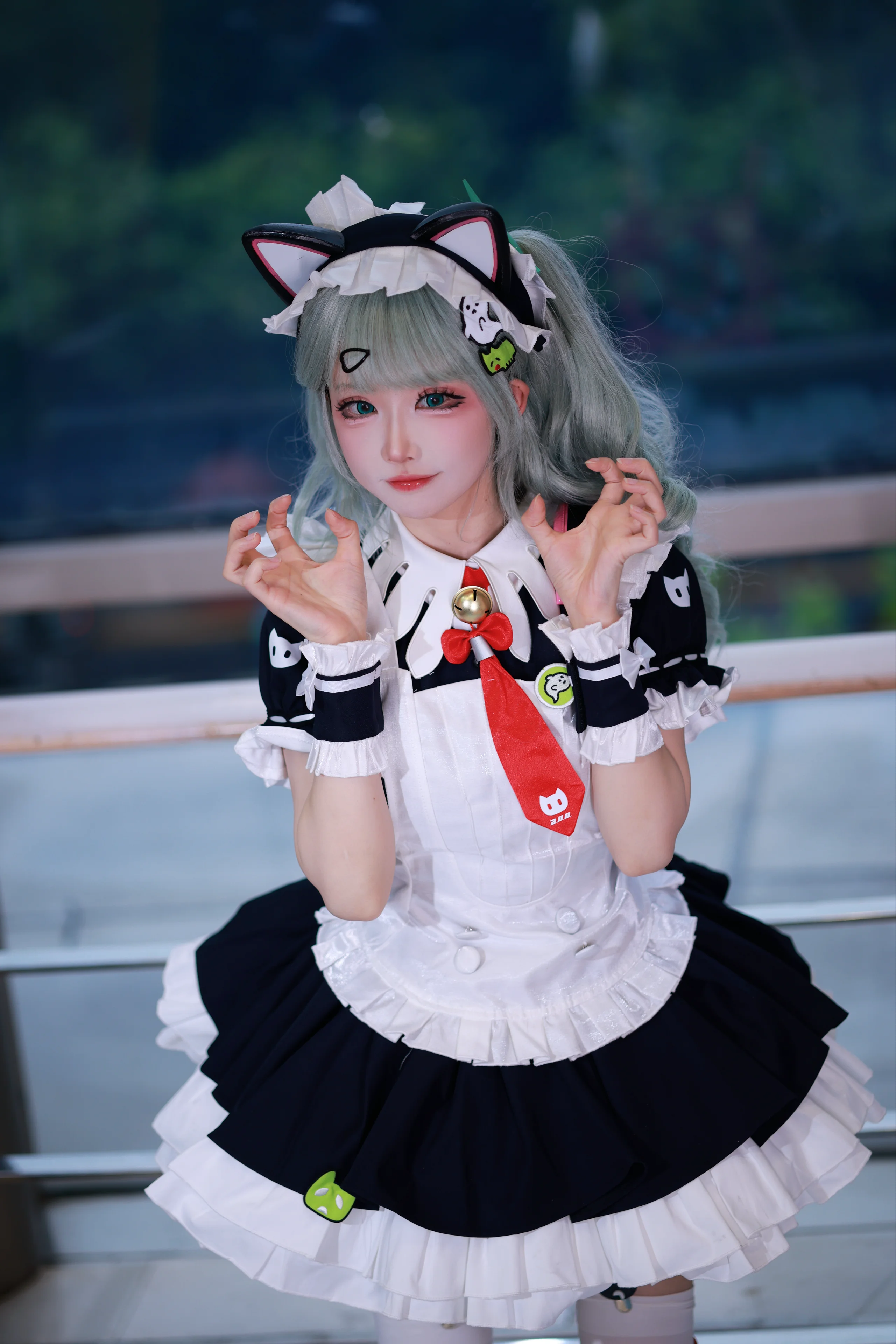 【千夏cos】绝区零里的薄荷色猫娘，记录这场漫展的分享 - 第 5 张