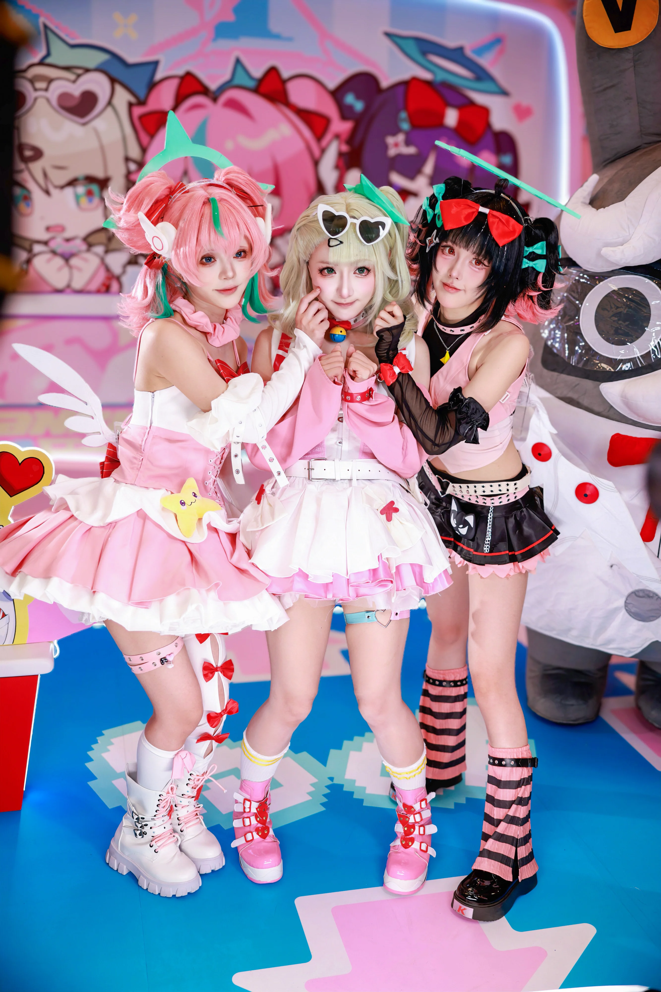 [千夏南宫羽爱芮cos] 绝区零妄想天使同框出片，元气造型大公开 - 第 1 张