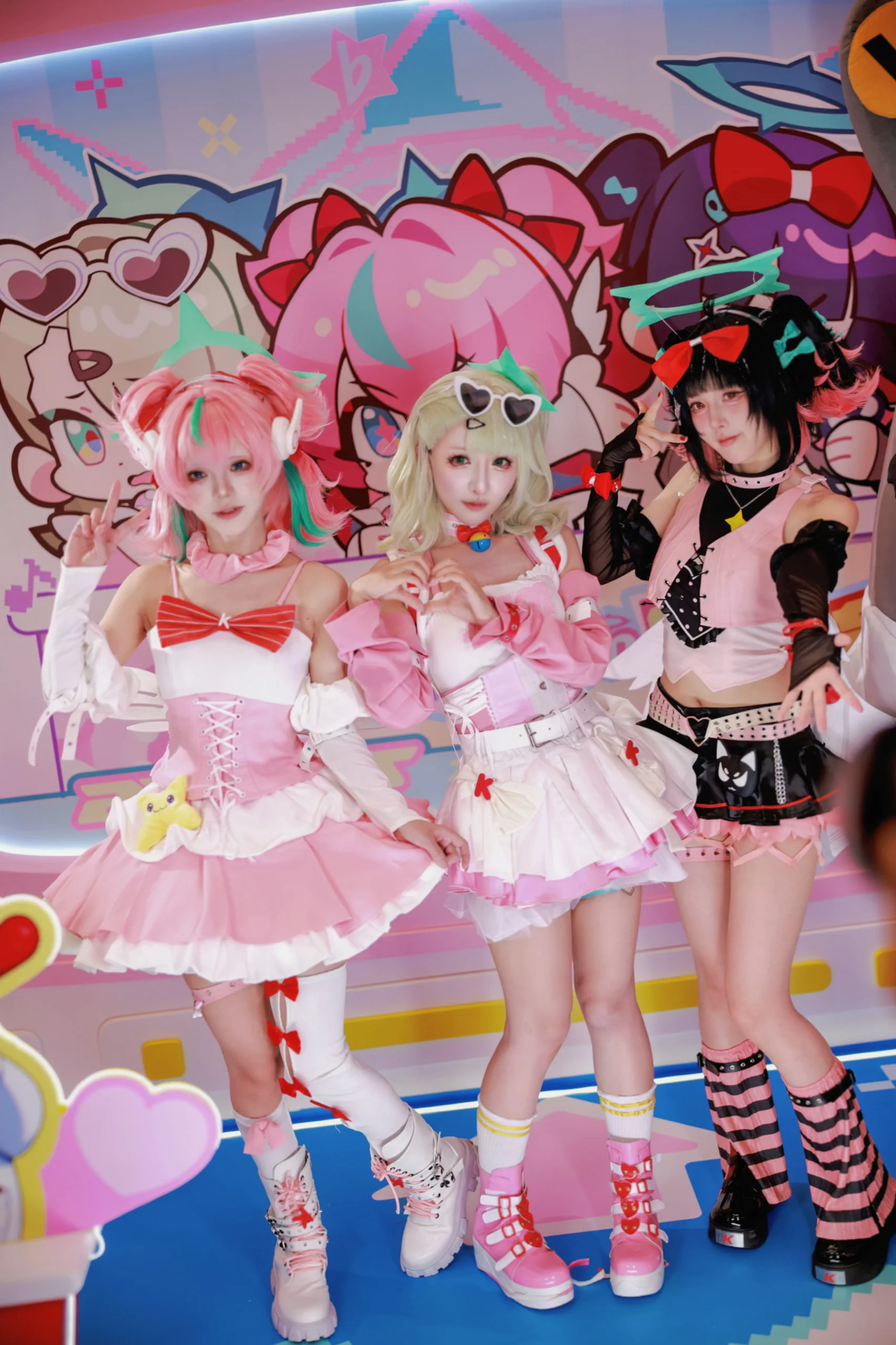 [千夏南宫羽爱芮cos] 绝区零妄想天使同框出片，元气造型大公开