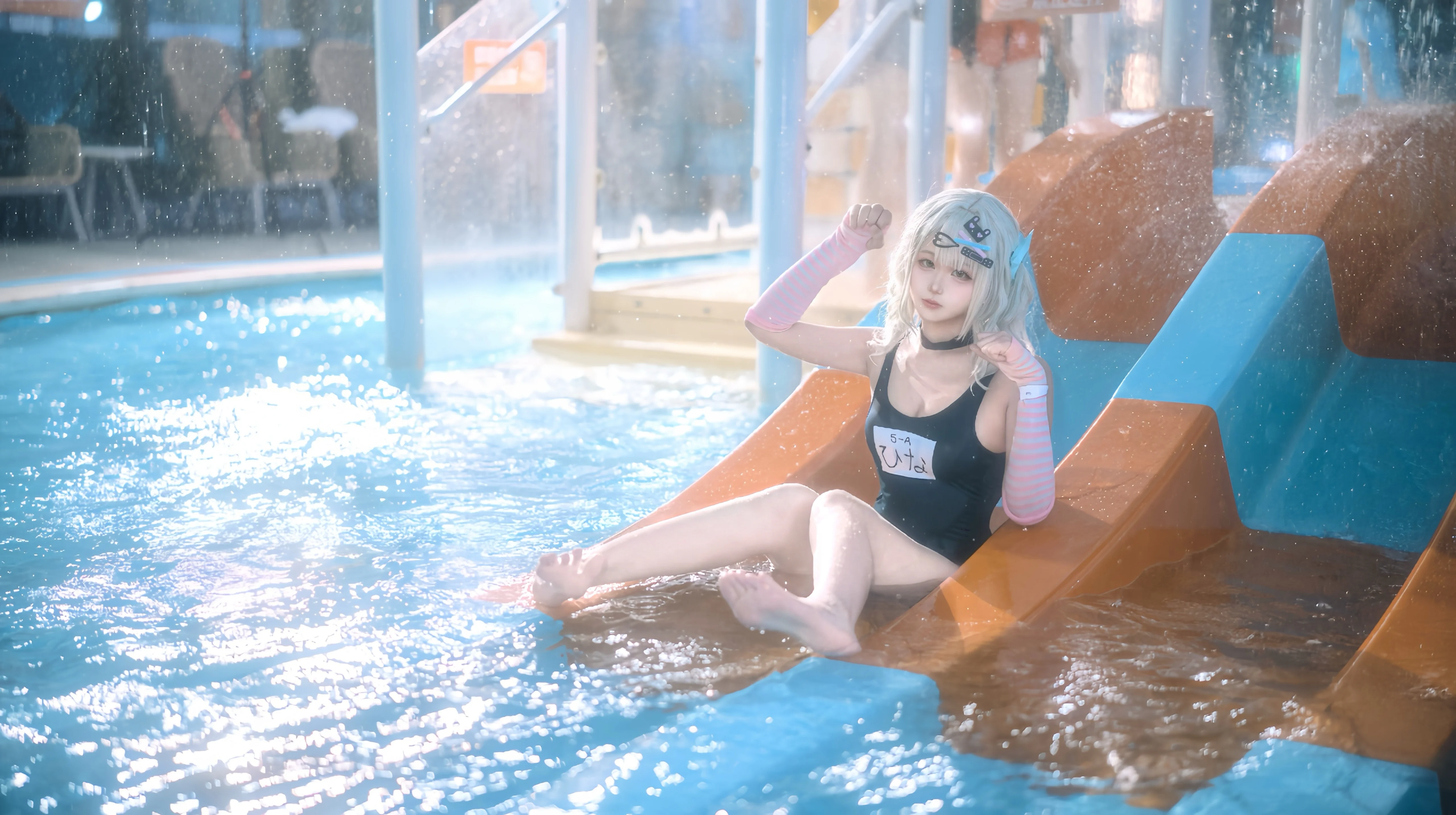【绝区零千夏cos】水上乐园里的夏日清爽还原 - 第 2 张