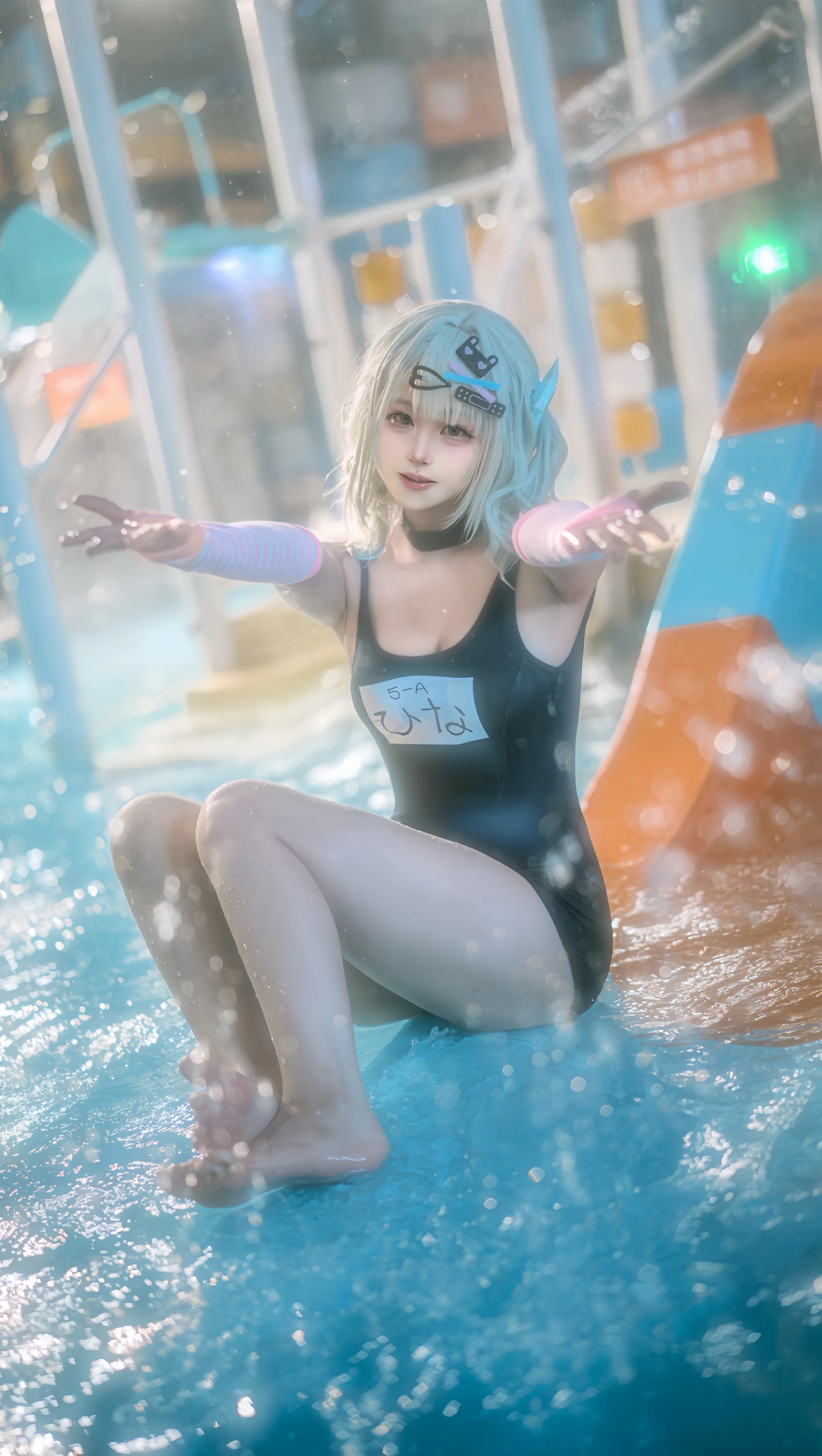 【绝区零千夏cos】水上乐园里的夏日清爽还原 - 第 3 张