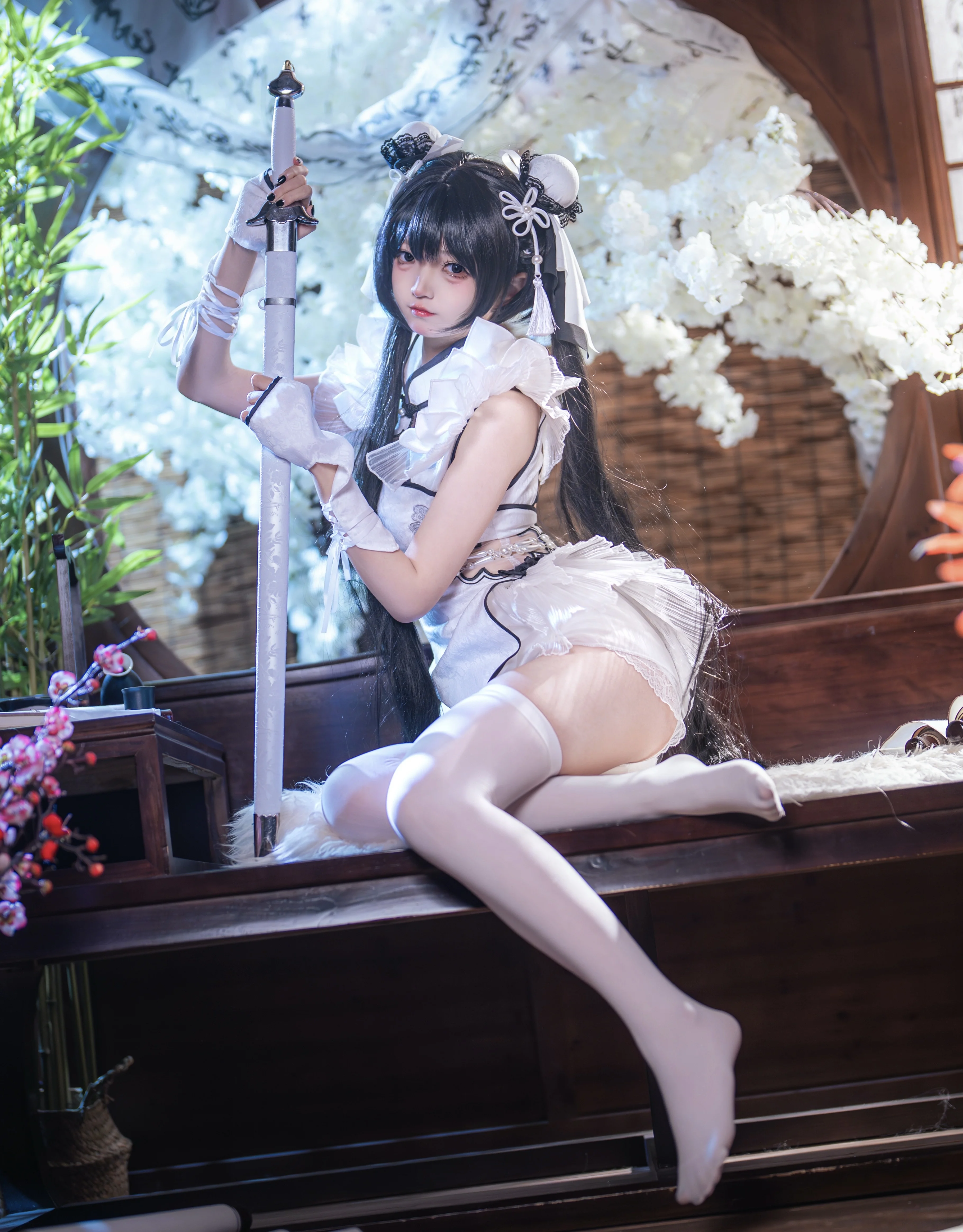 【殷紫萍cos】永劫无间玉髓冰心，执扇执剑皆成画
