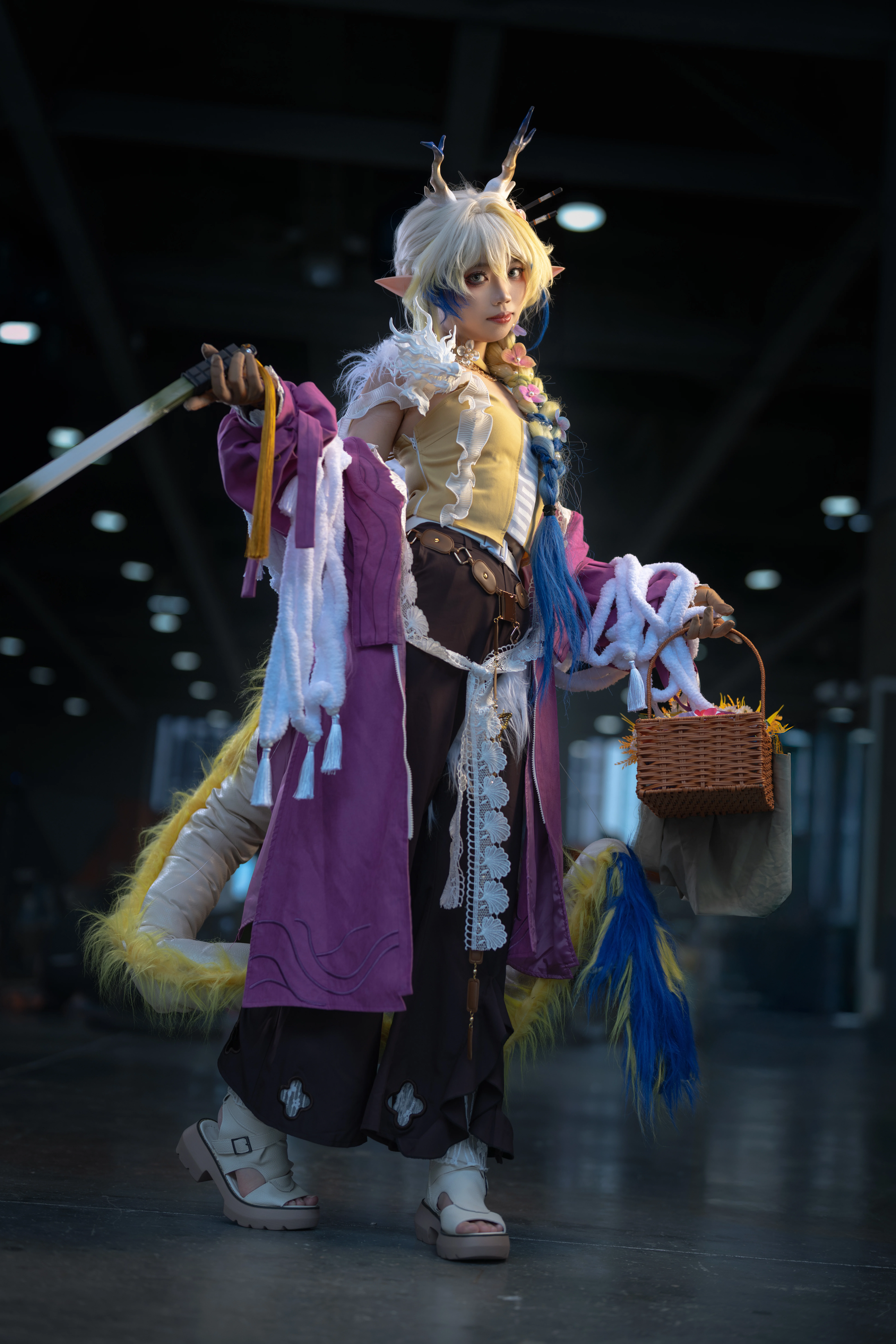 【明日方舟黍cos】春宴与花篮，CICF现场田园风 - 第 2 张