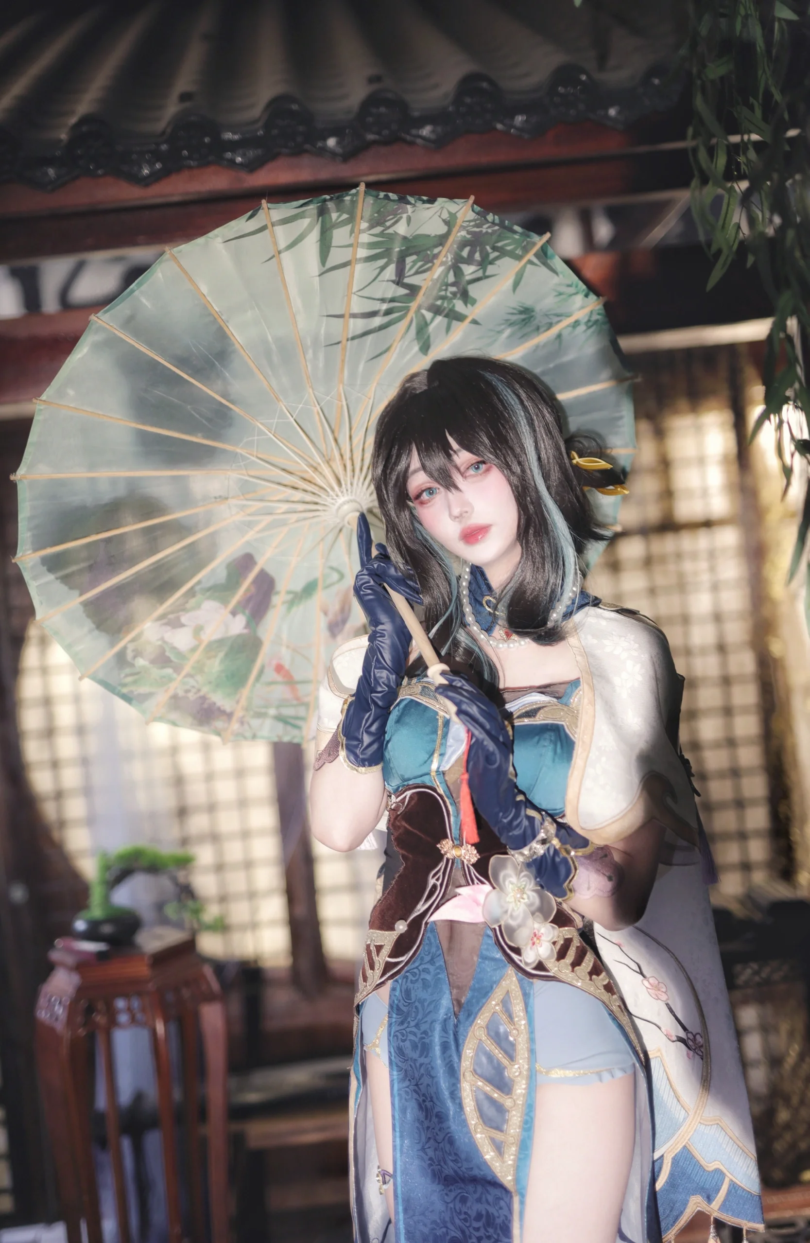 【阮梅cos】崩坏星穹铁道里的清冷气质，棚拍复刻月下仙姿 - 第 3 张