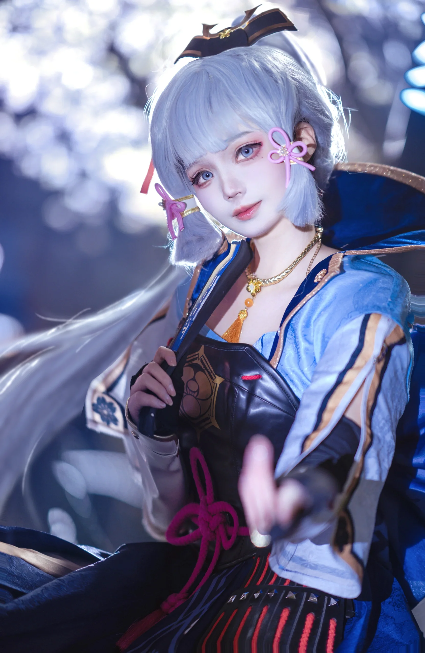【神里绫华cos】原神夜樱下的春日定格 - 第 4 张